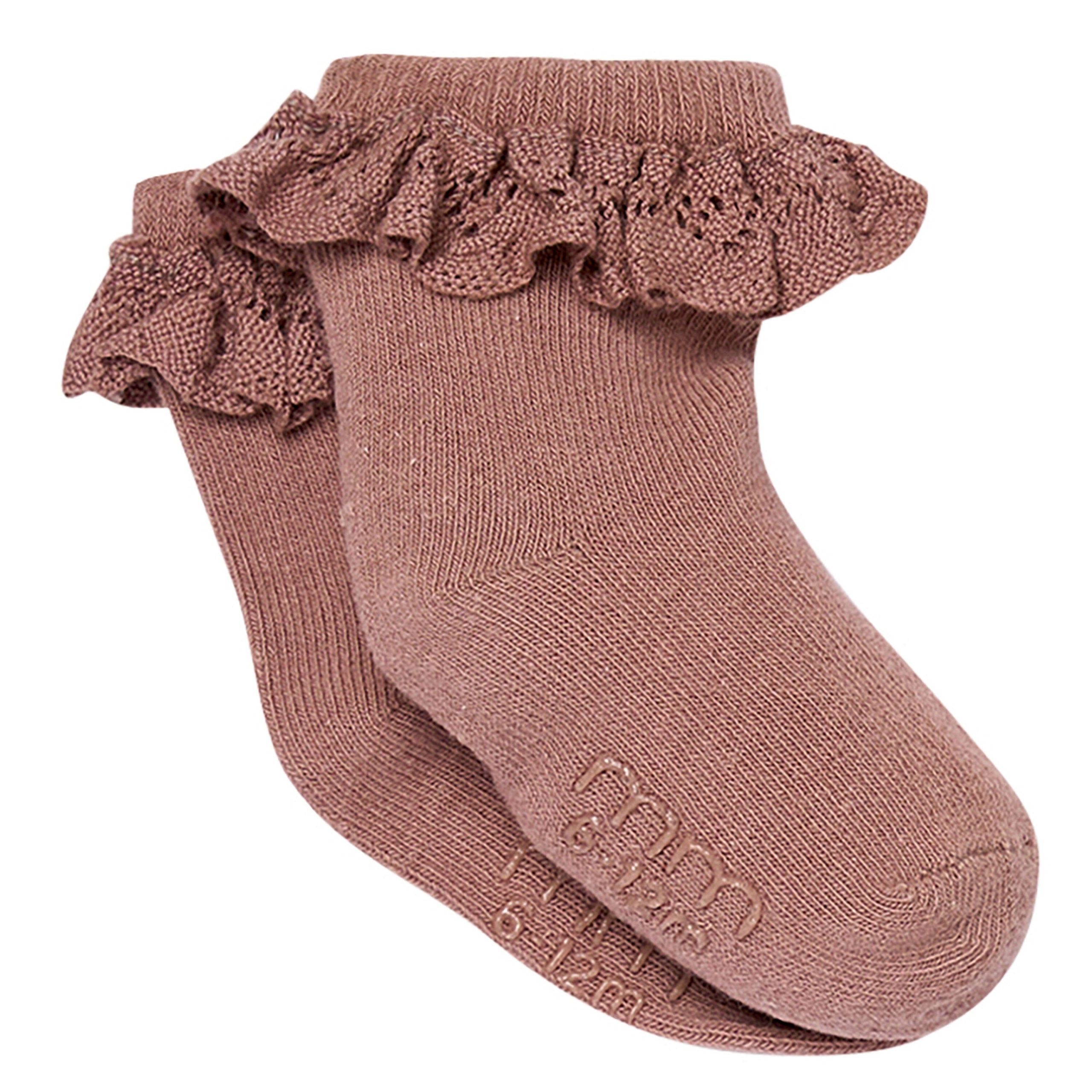 3-Pack Baby Girls Neutral Lace Socks - Image 2