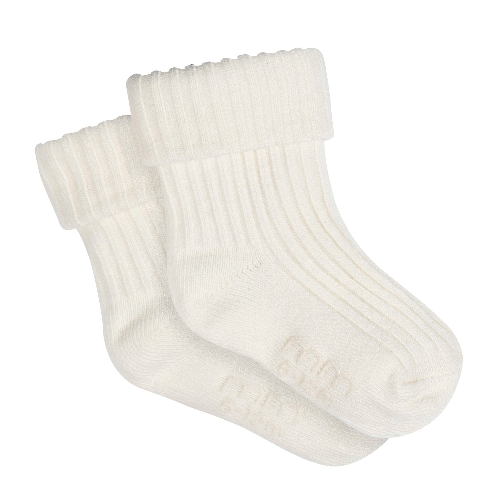 4-Pack Baby Boys Blue Rolled Cuff Ribbed Socks - Image 2