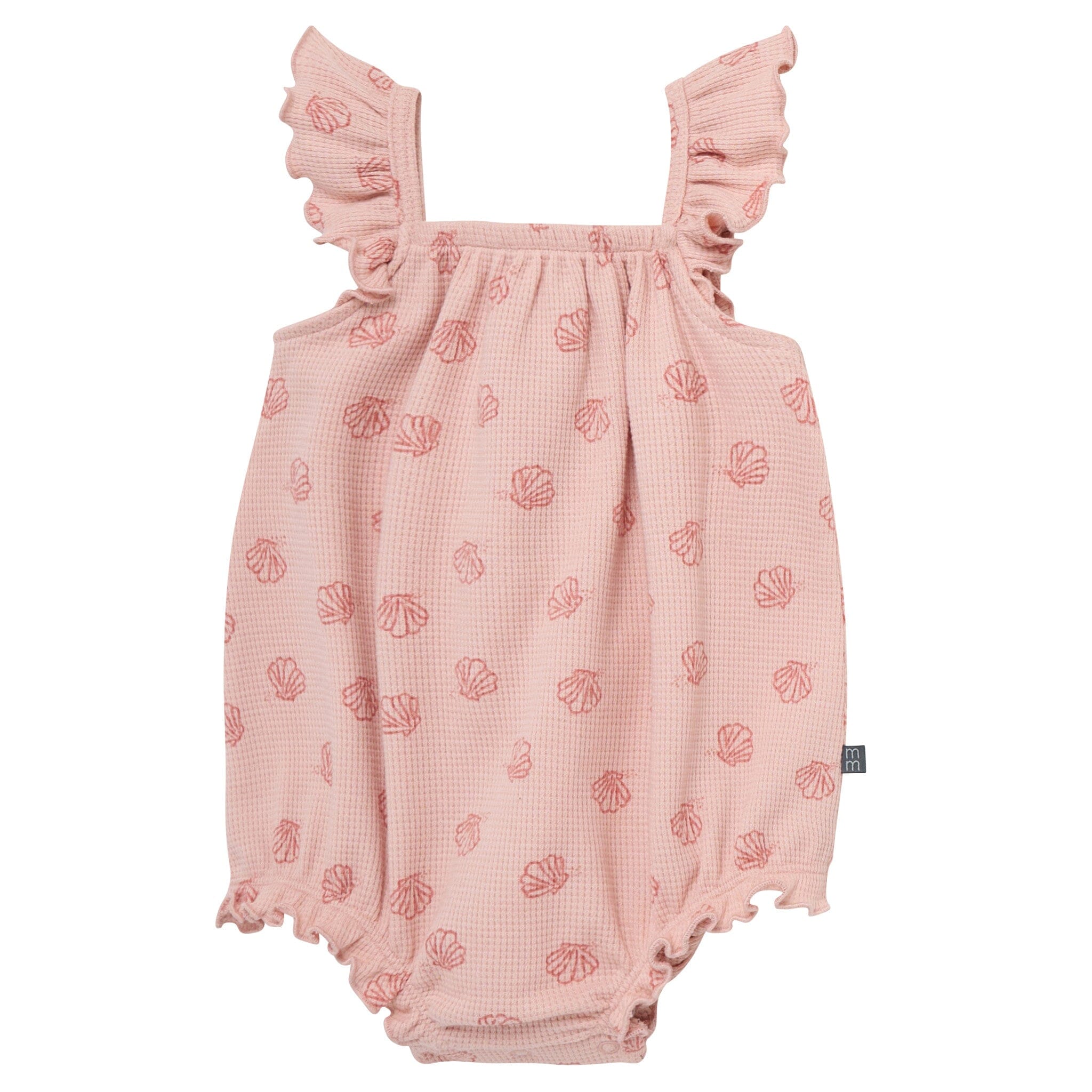 Baby Girls Rose Seashell Bubble Romper - Image 2