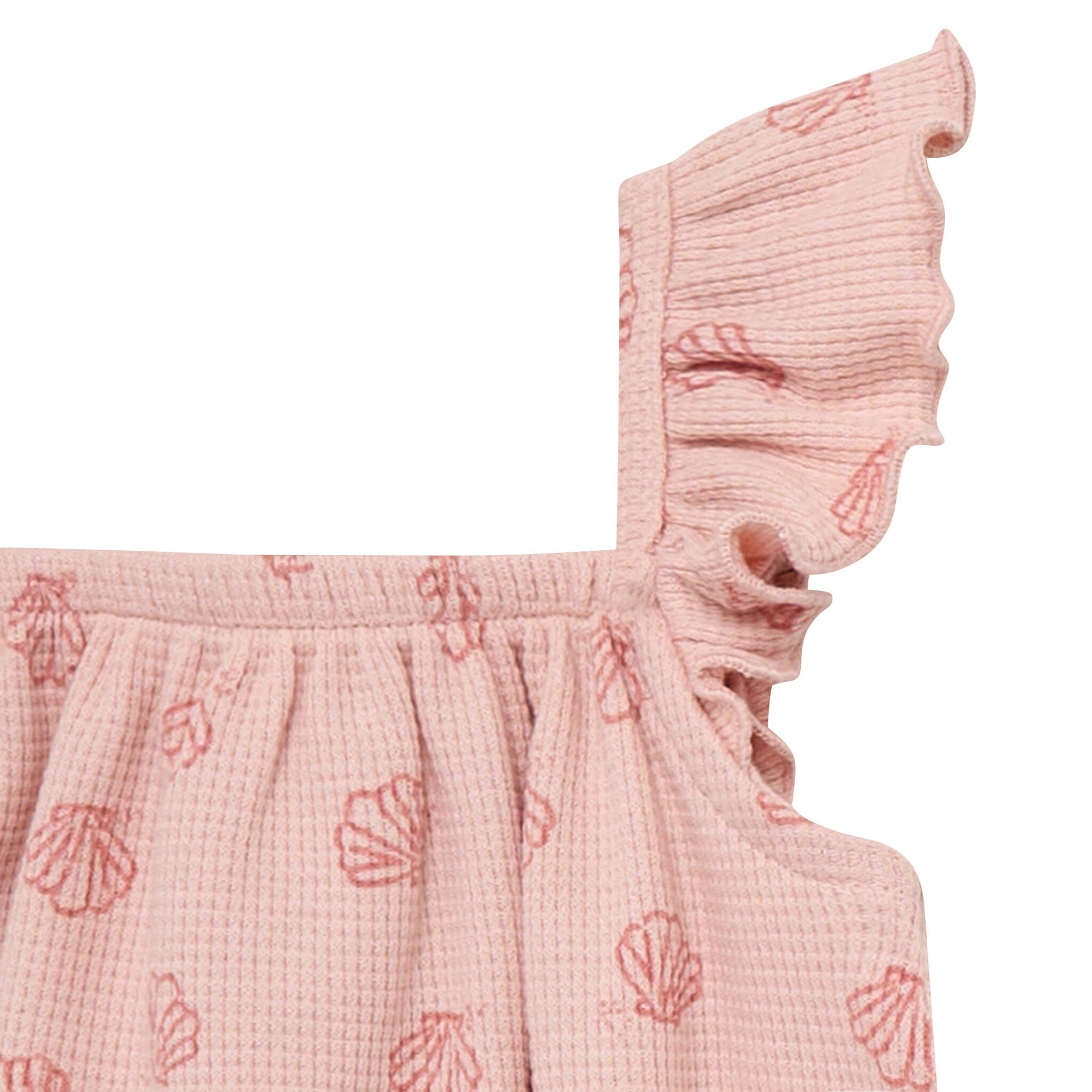 Baby Girls Rose Seashell Bubble Romper - Image 4