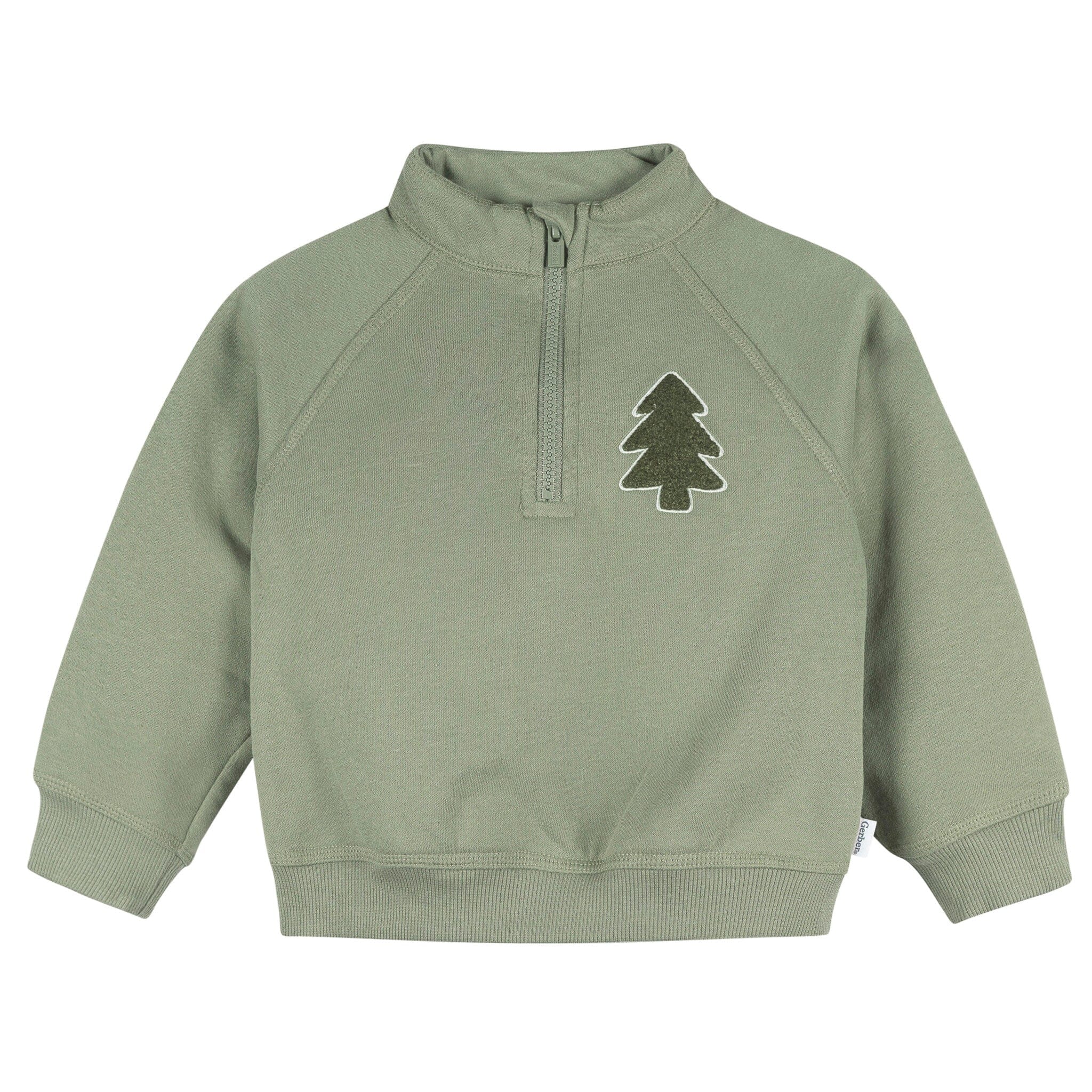 2-Piece Infant & Toddler Boys Green Trees Fleece Top and Pants - Image 2