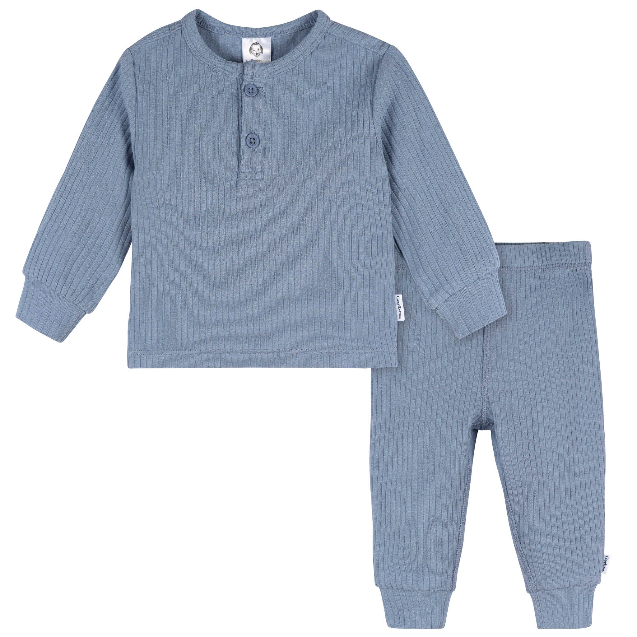 2-Piece Baby Boys Troposphere Blue Top and Active Pant Set