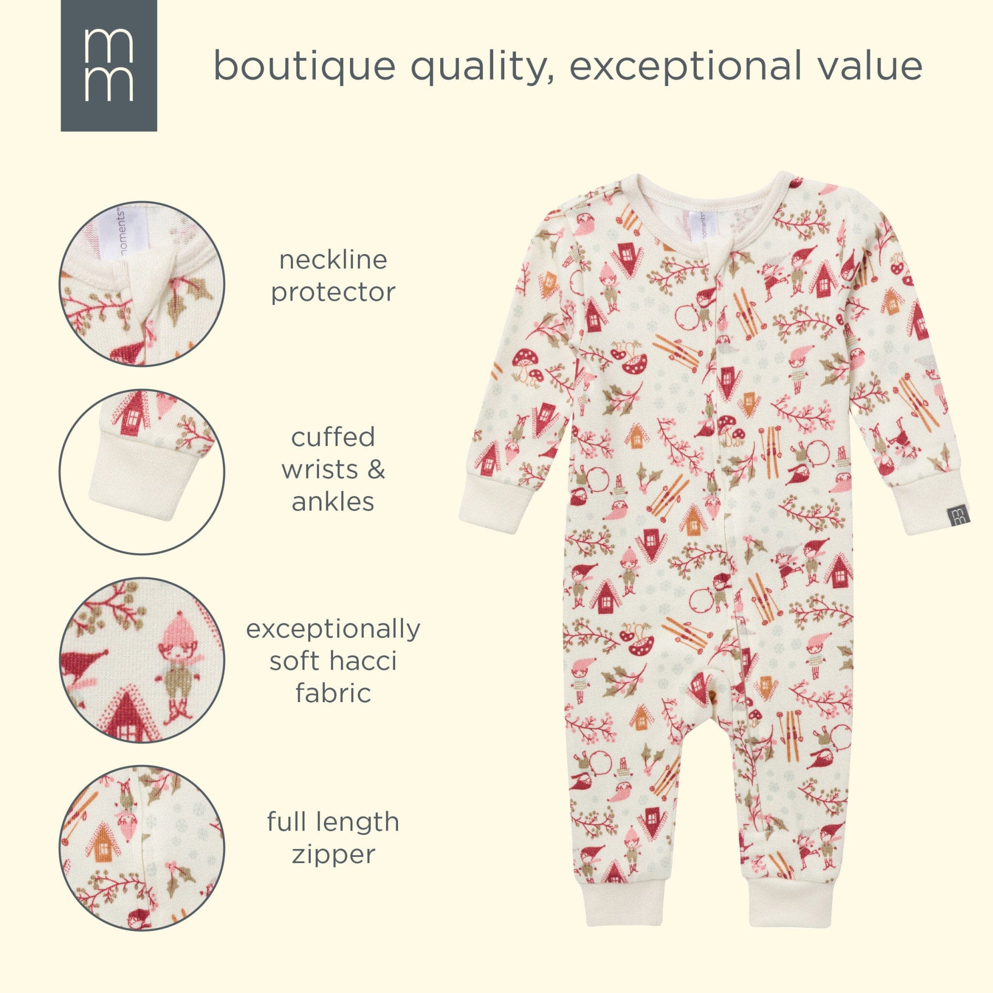 Girls Winter Joy Snug Fit Footless Pajamas - Image 4