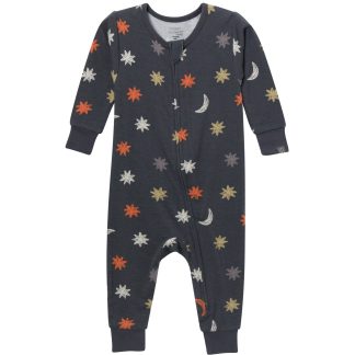 Neutral Stars & Moon Viscose Snug Fit Footless Pajamas