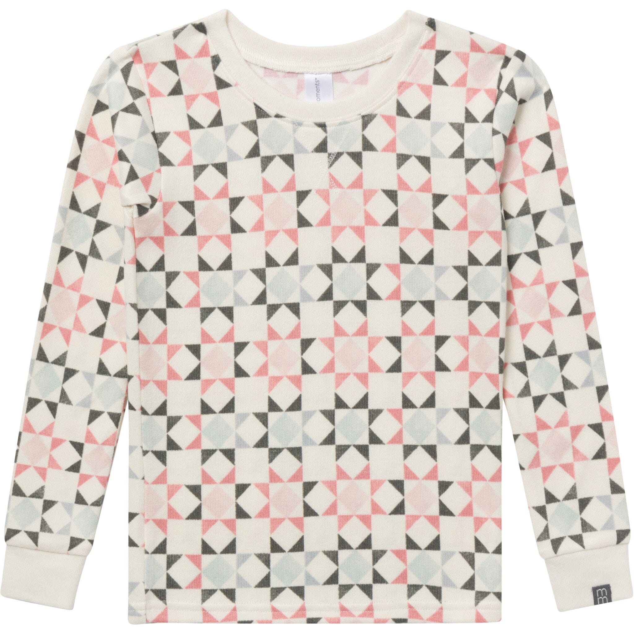 2-Piece Girls Mosaic Snug Fit Pajama Set - Image 5