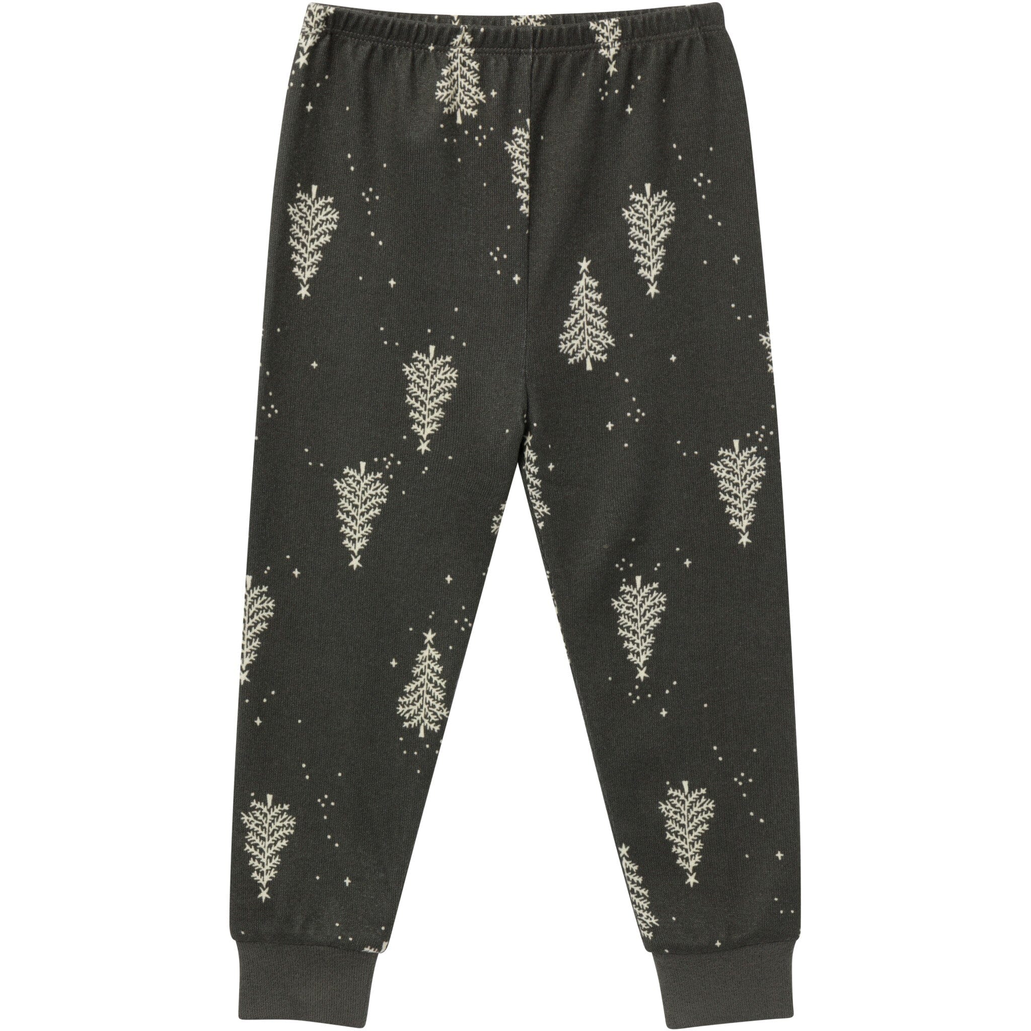 2-Piece Neutral Green Christmas Tree Snug Fit Pajama Set - Image 5