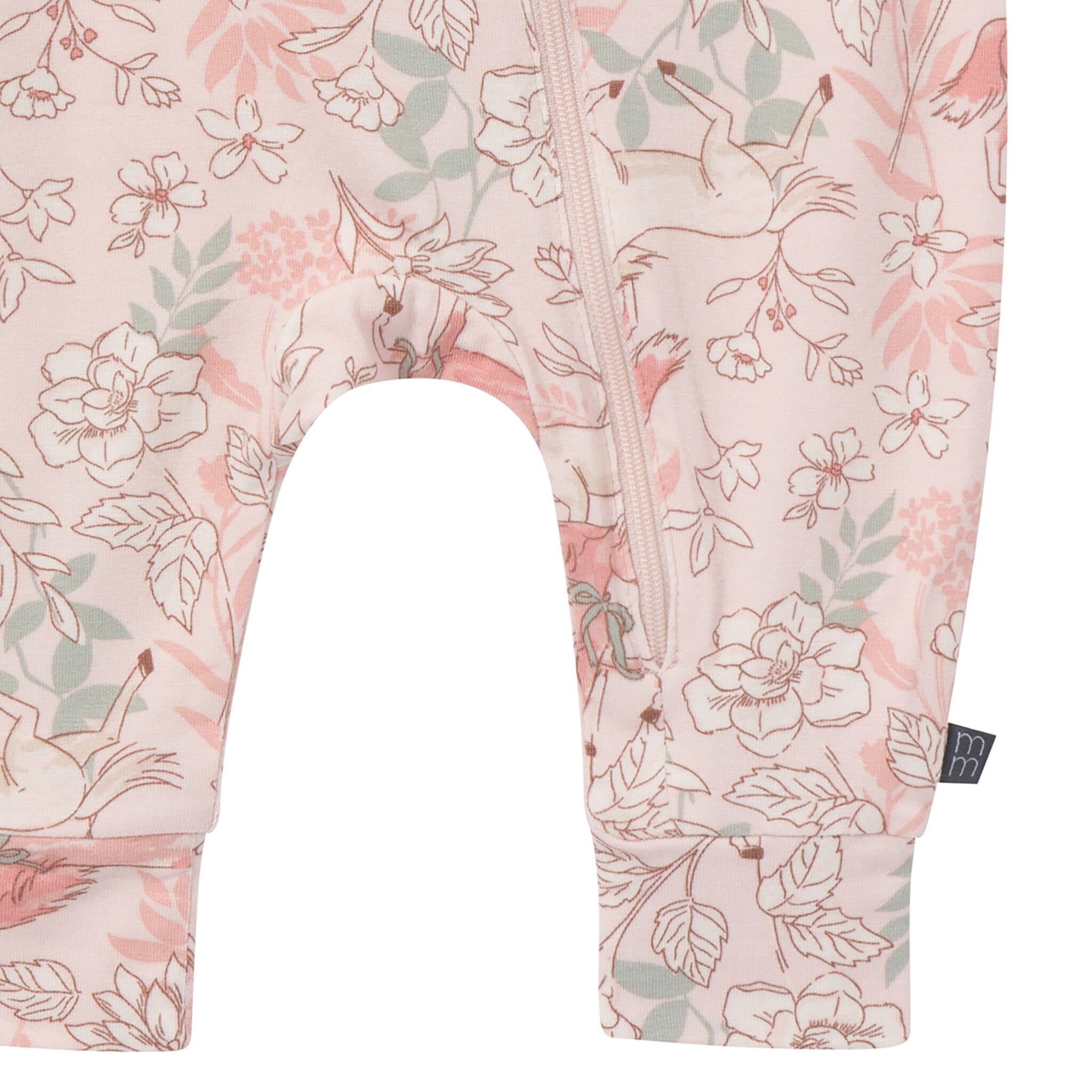 2-Pack Baby Girls Horses Zip Front Viscose Rompers - Image 7