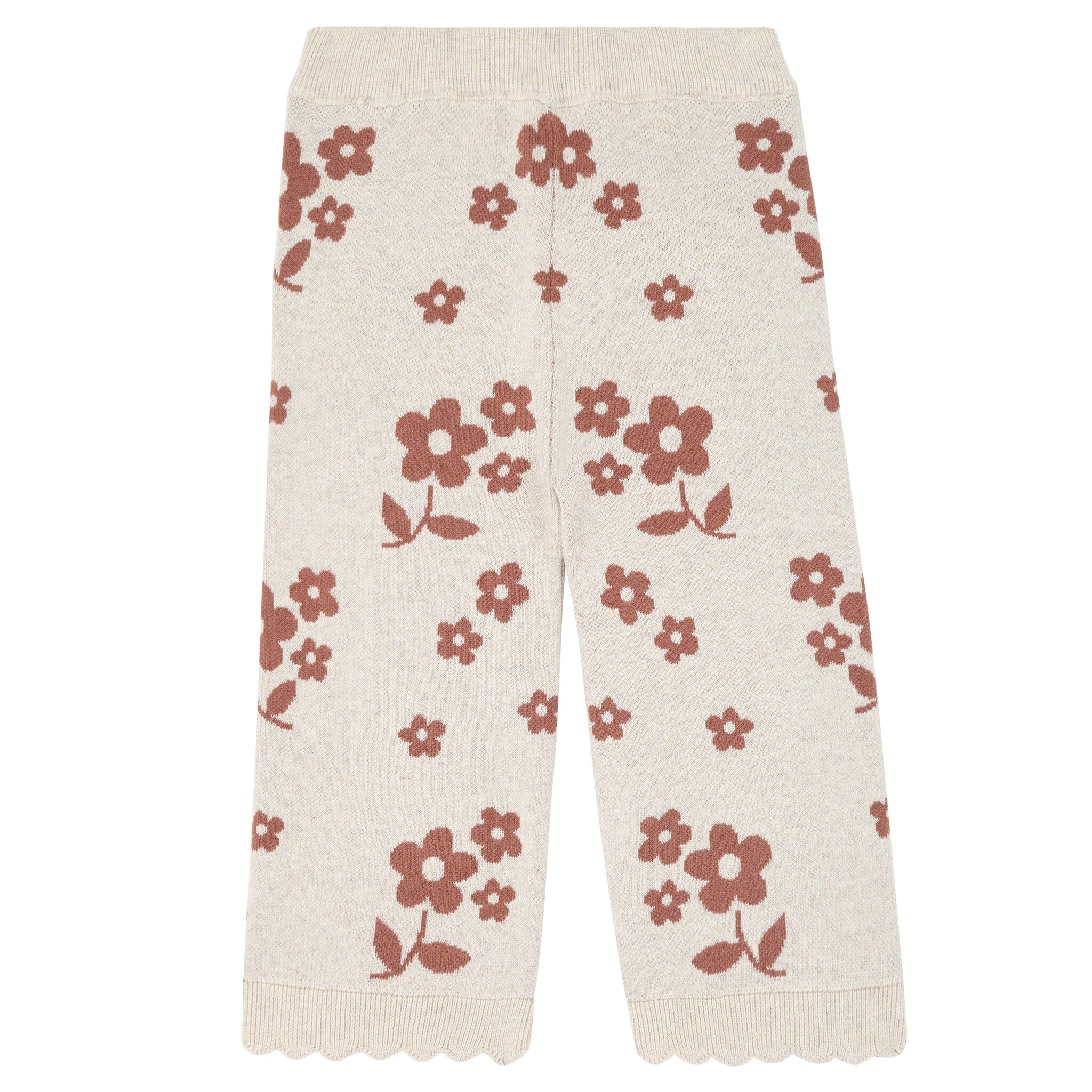 2-Piece Girls Nutmeg Flowers Sweater Top and Pant Set - Image 7