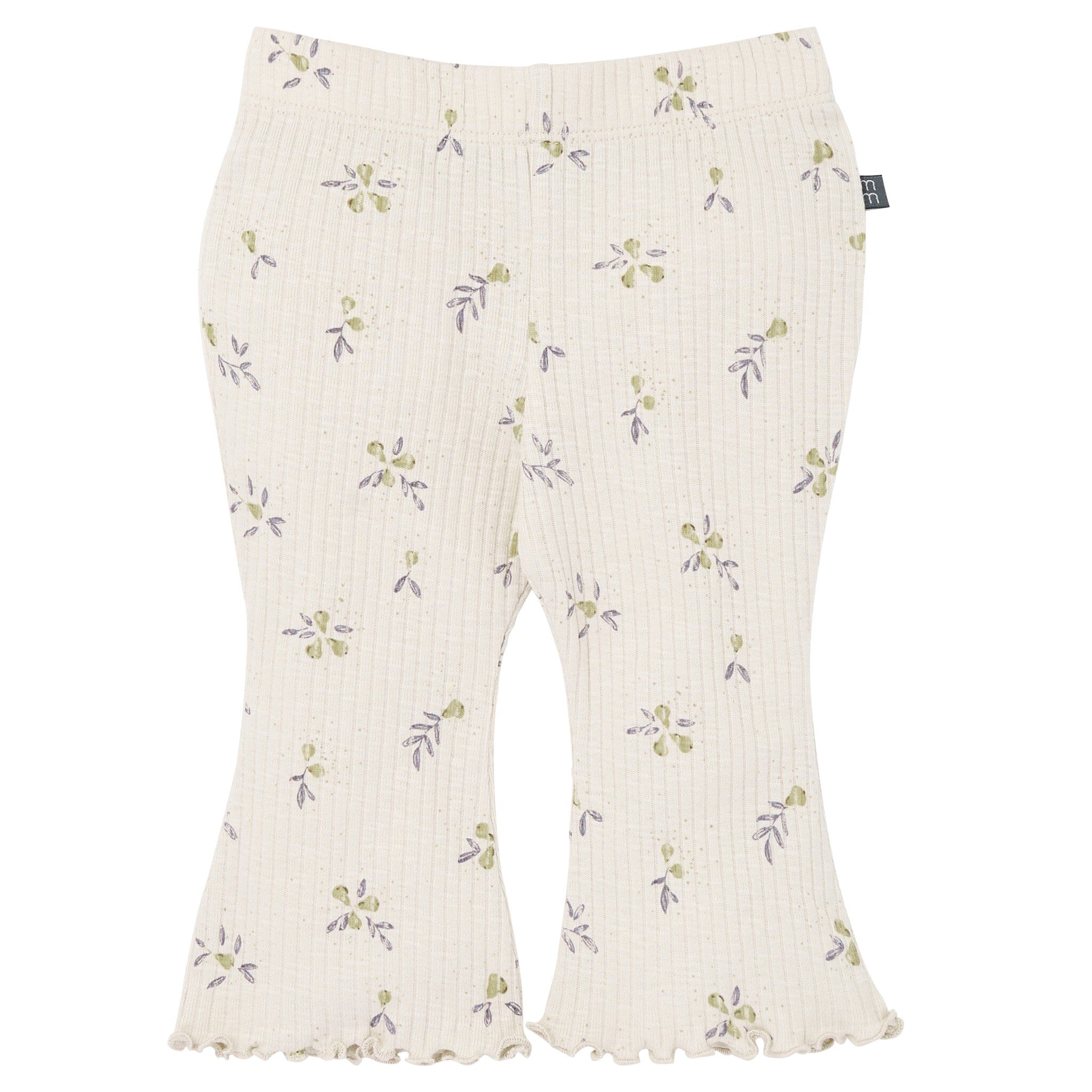 4-Piece Baby Girls Pear Henley Ruffle Tops and Pants Set - Image 5