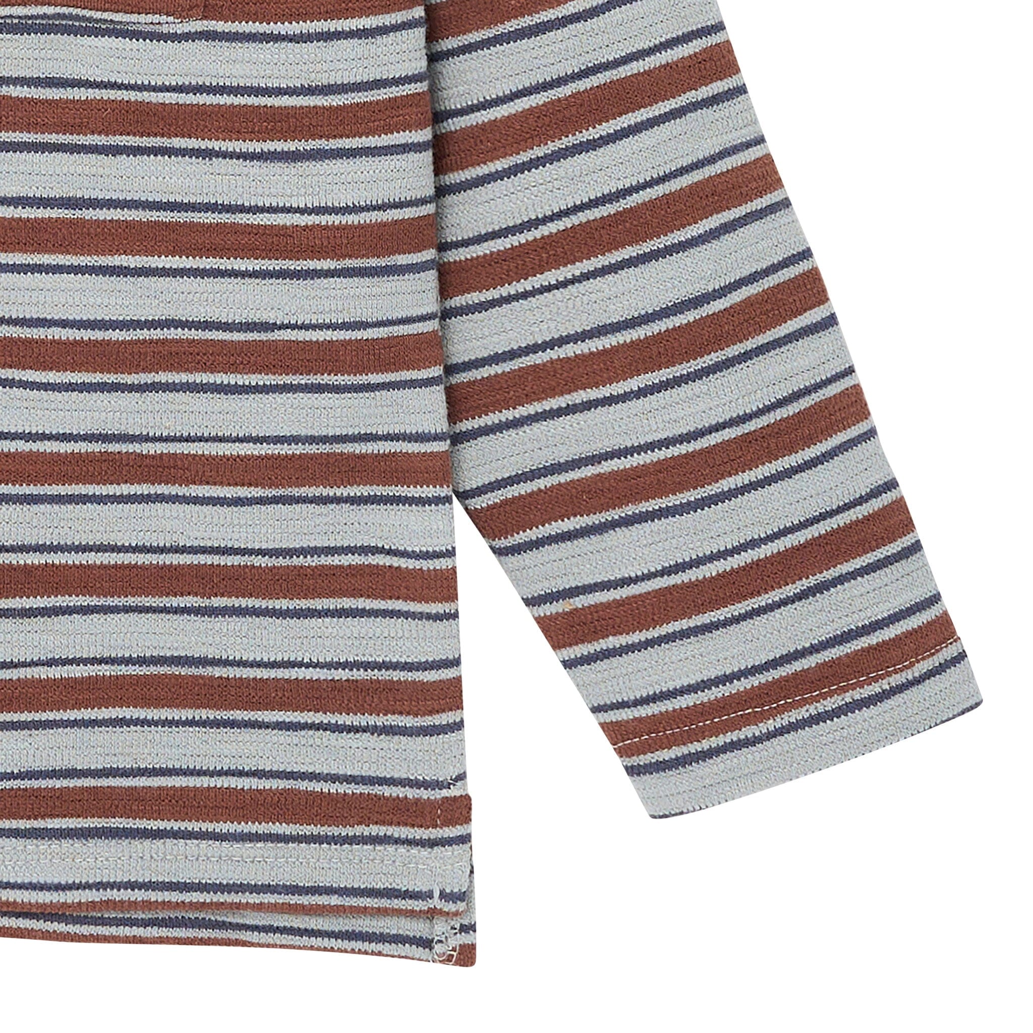 2-Piece Boys Wrought Iron Stripe Henley Top and Pant Set - Image 6