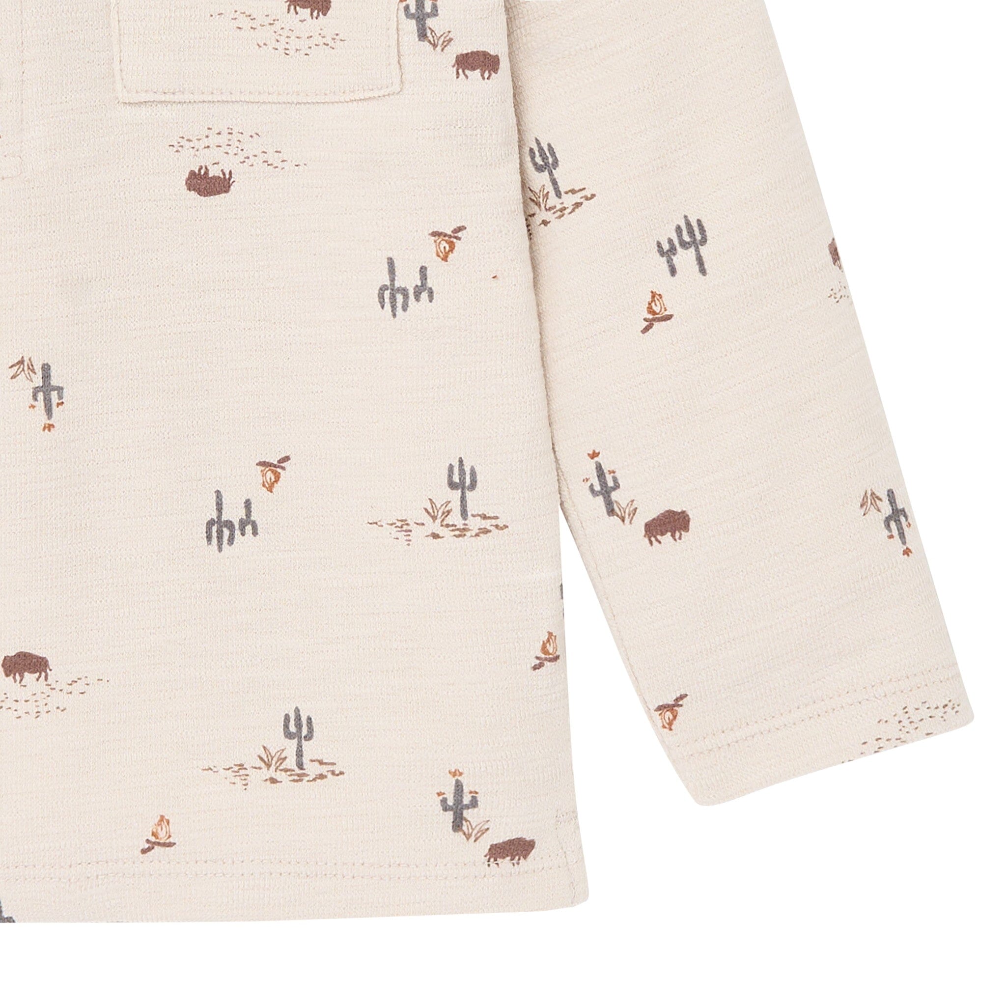 2-Piece Infant & Toddler Boys Buffalo Desert Henley Top and Pant Set - Image 4
