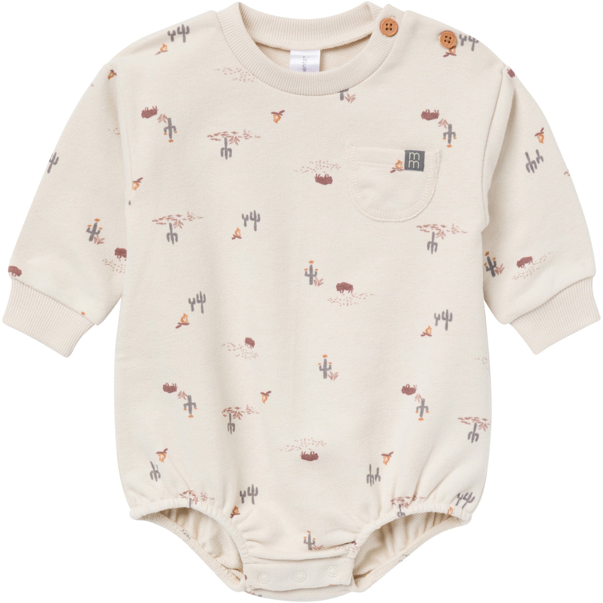 Baby Boys Buffalo Desert Bubble Romper