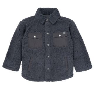 Infant & Toddler Boys Dark Gray Sherpa Jacket