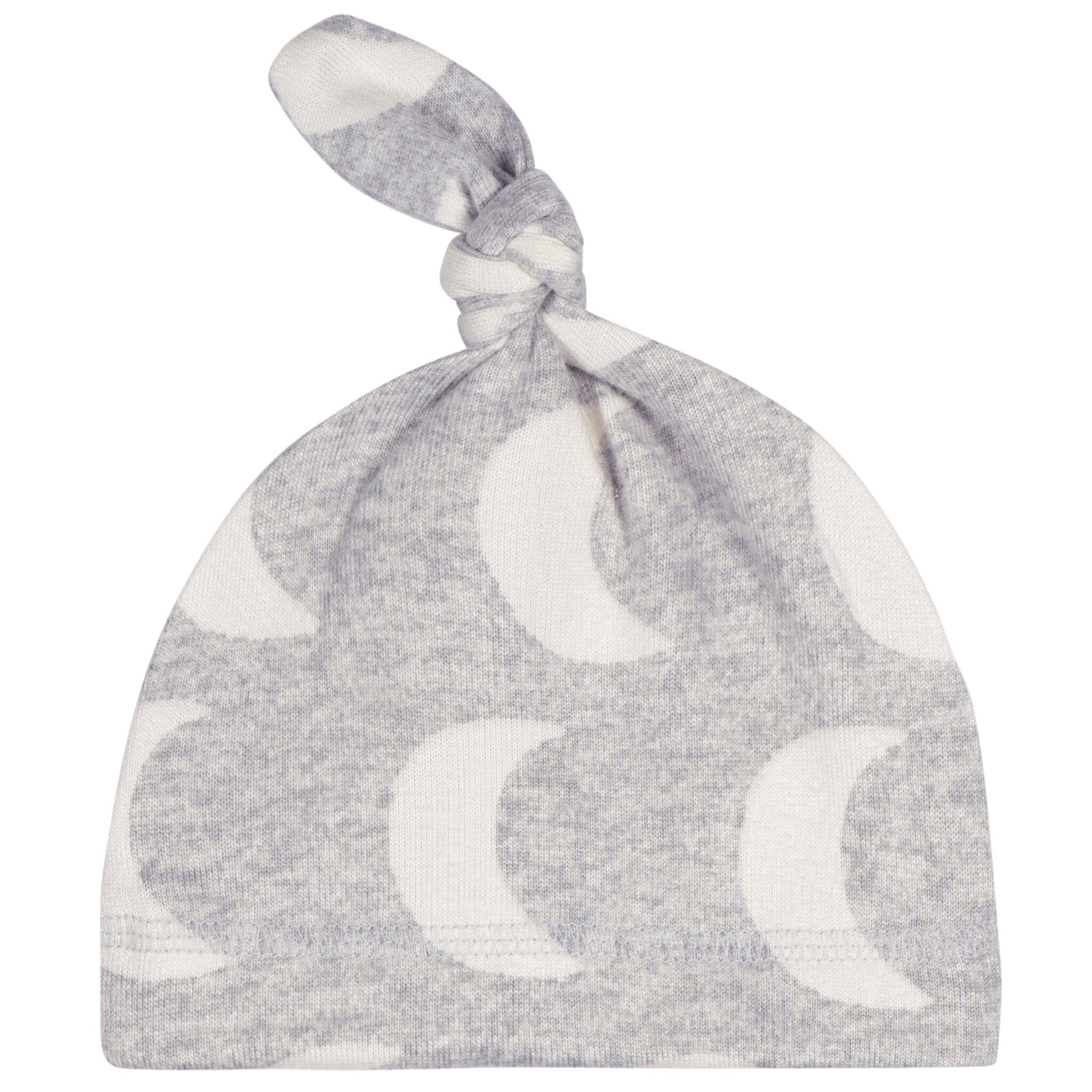 2-Piece Baby Neutral Moons Swaddle and Cap Set - Image 2