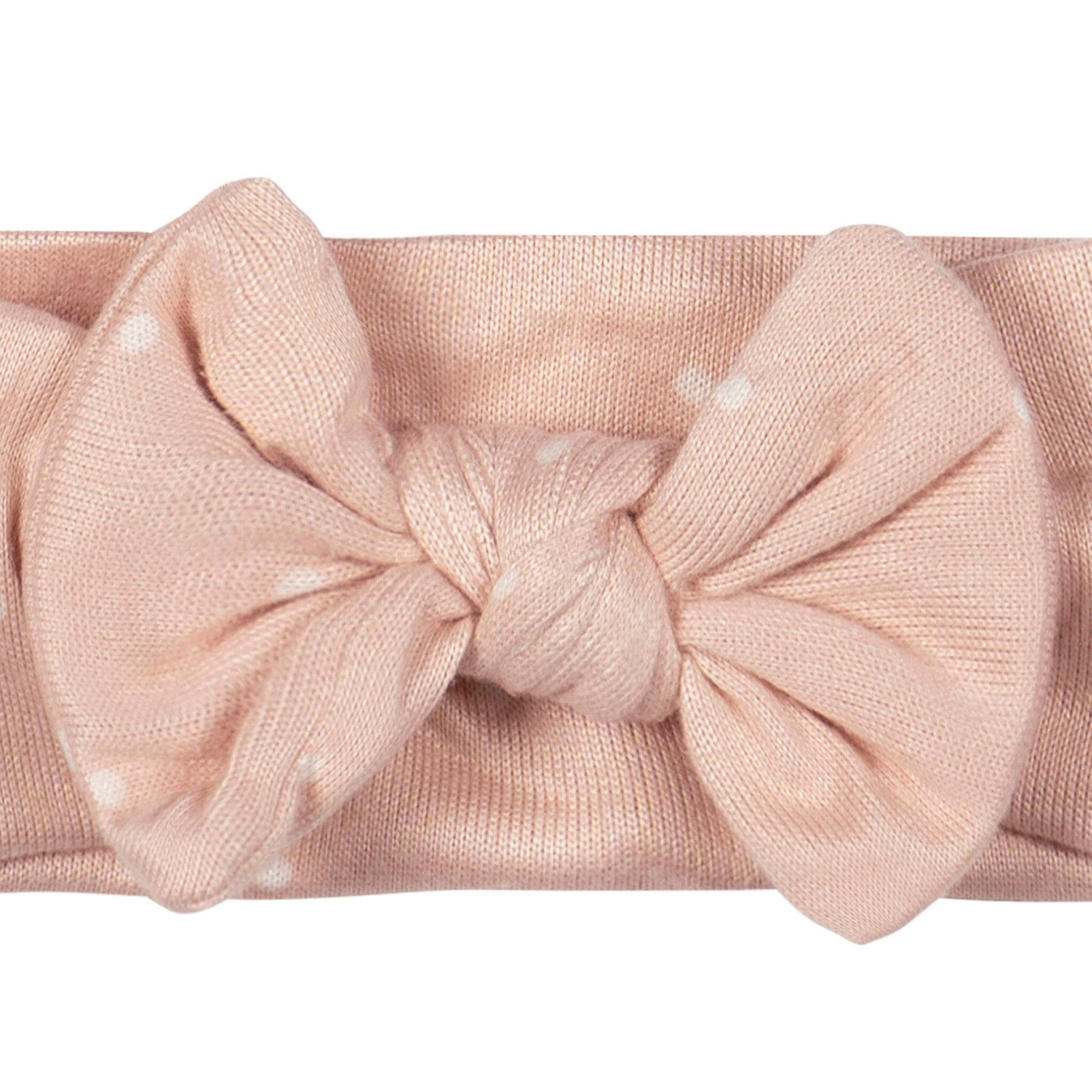 2-Piece Baby Girls Polka Dots Swaddle and Headband Set - Image 3