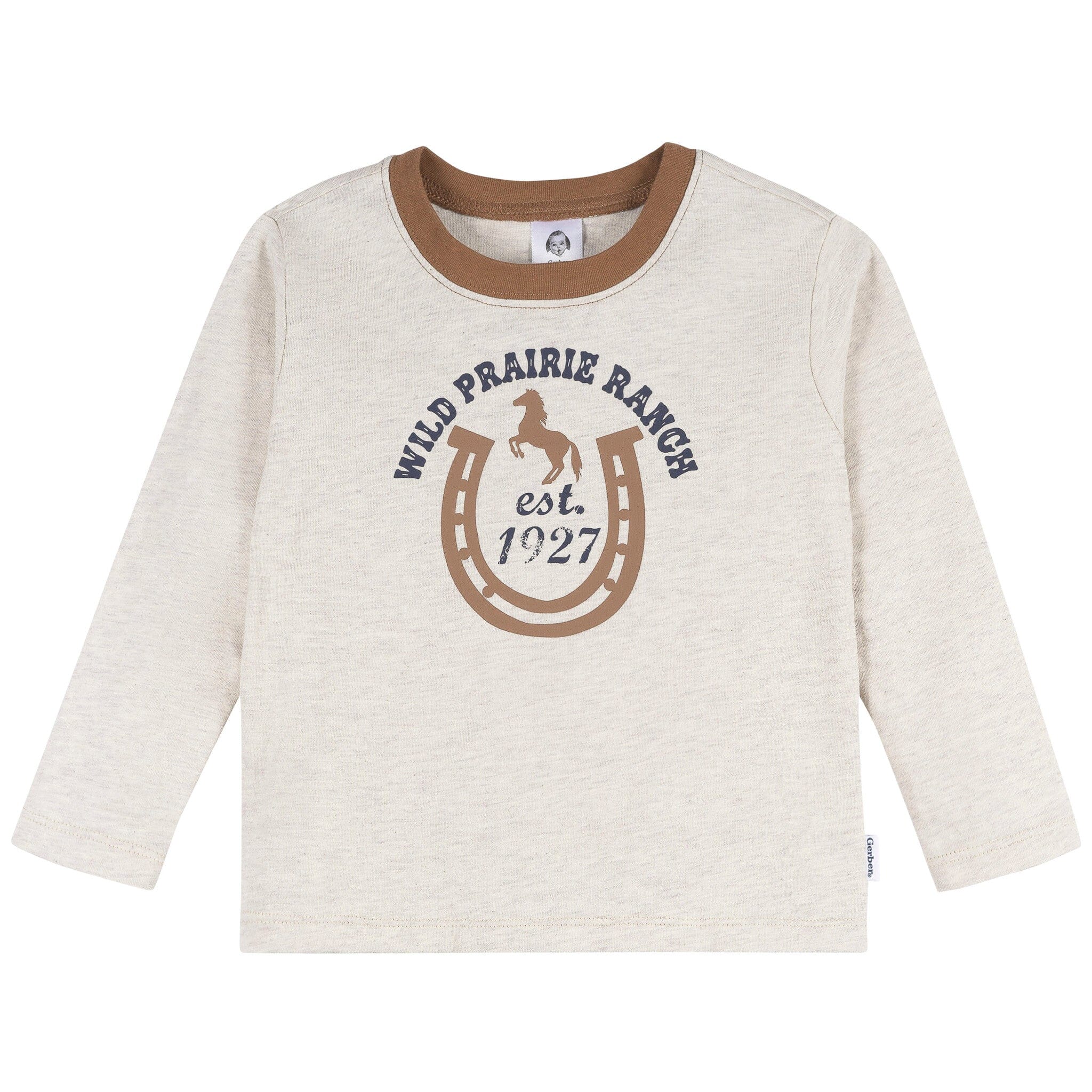 2-Piece Toddler Boys Western Horse Ranch Top and Jogger Set - Image 5