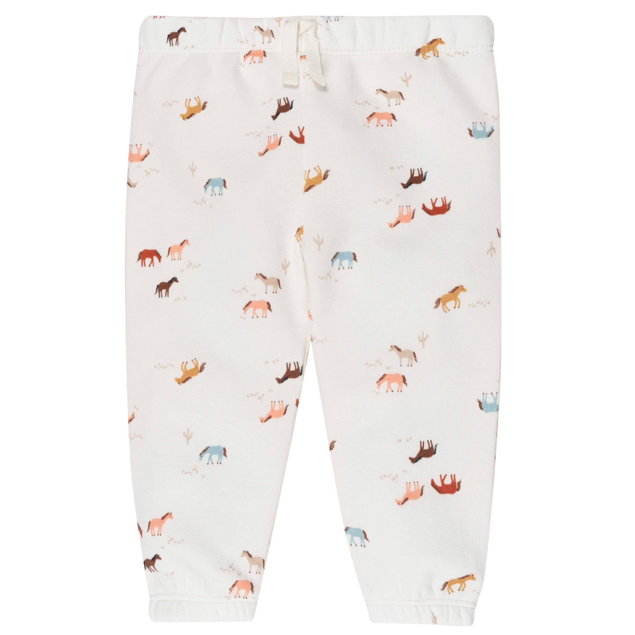 2-Piece Baby & Toddler Girls Colorful Horses Sweatshirt & Pant Set - Image 6