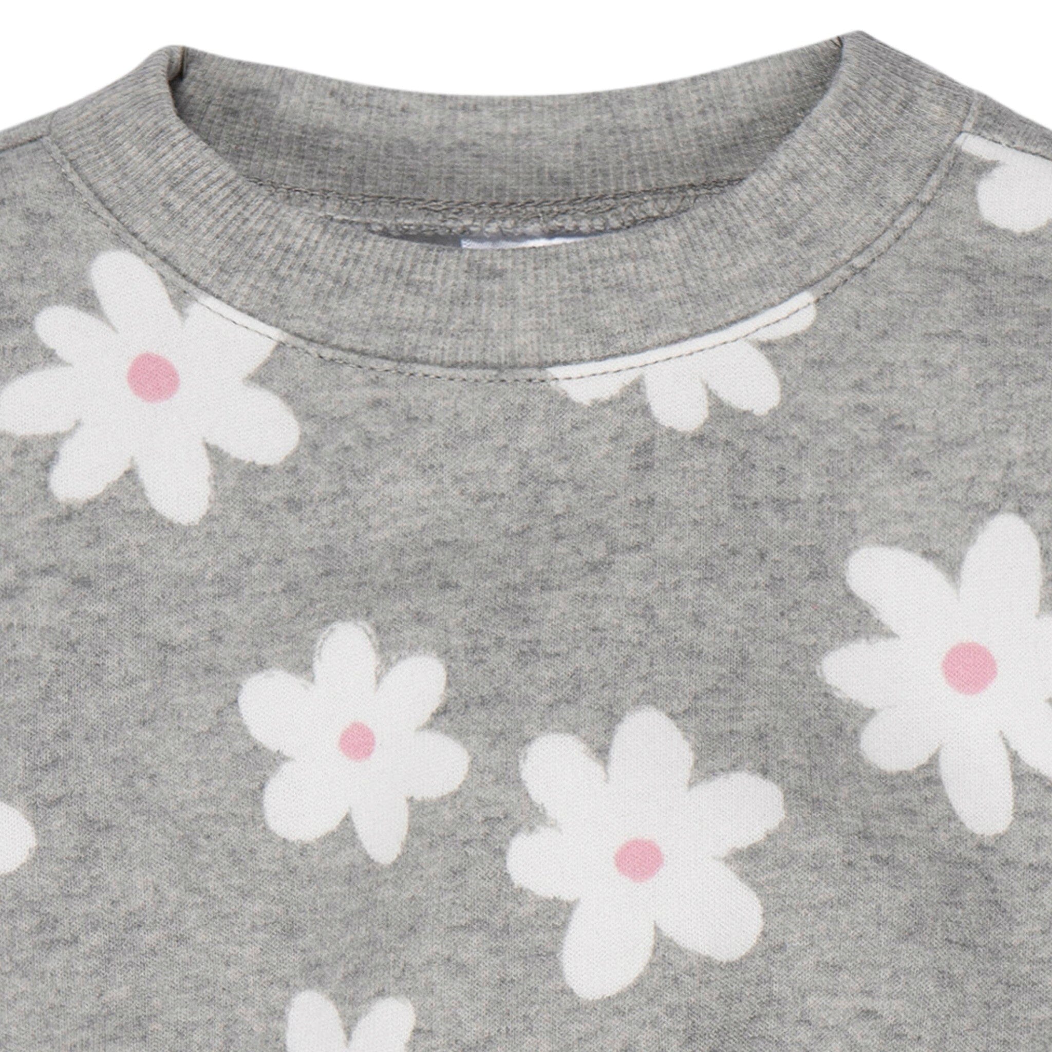 2-Piece Baby & Toddler Girls Big Daisies Sweatshirt & Pant Set - Image 5