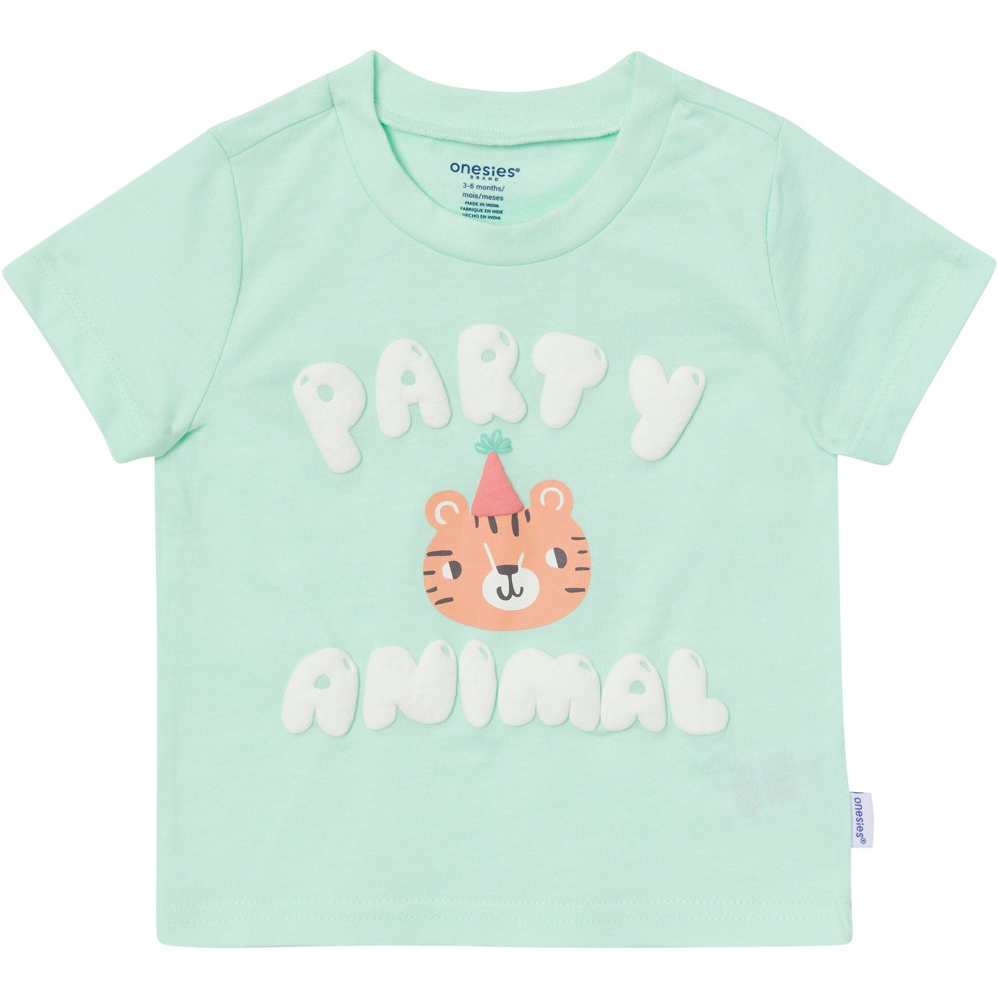 3-Pack Baby Neutral Party Animal Tshirt - Image 3