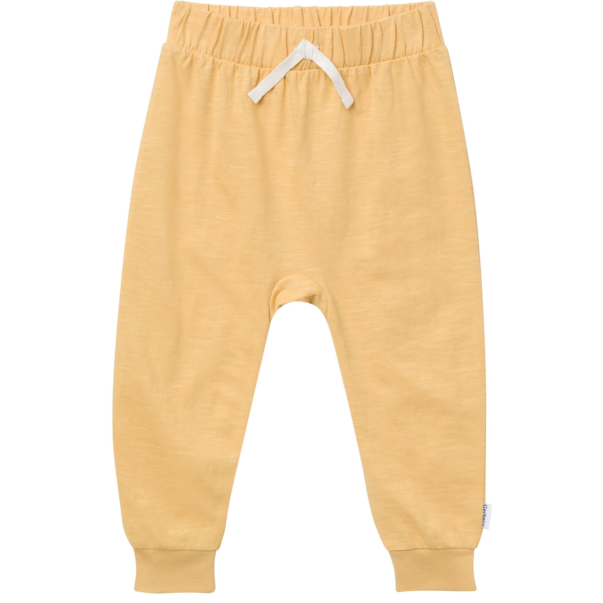2-Piece Infant & Toddler Neutral Yellow T-Shirt & Jogger Pants Set - Image 3