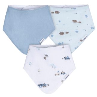 3-Pack Baby Boys Road Trip Bandana Bib
