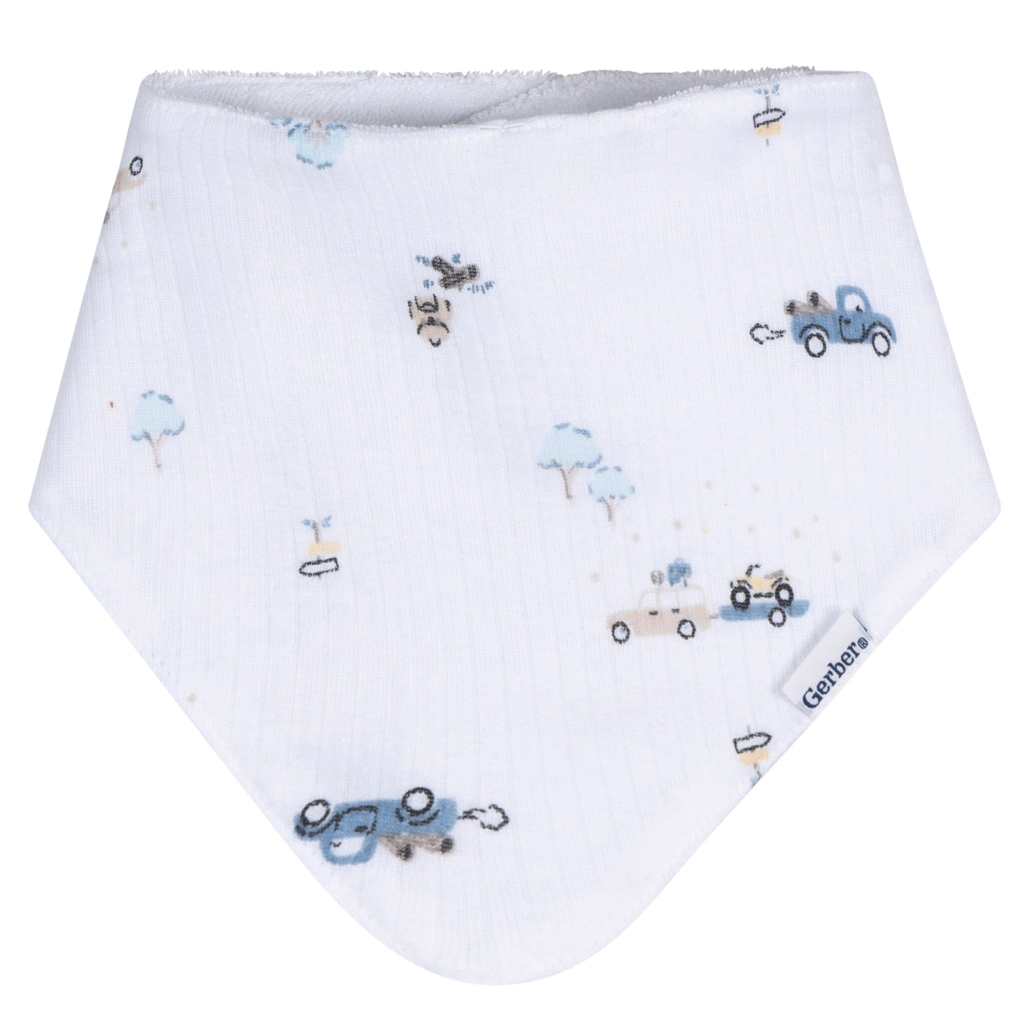 3-Pack Baby Boys Road Trip Bandana Bib - Image 3