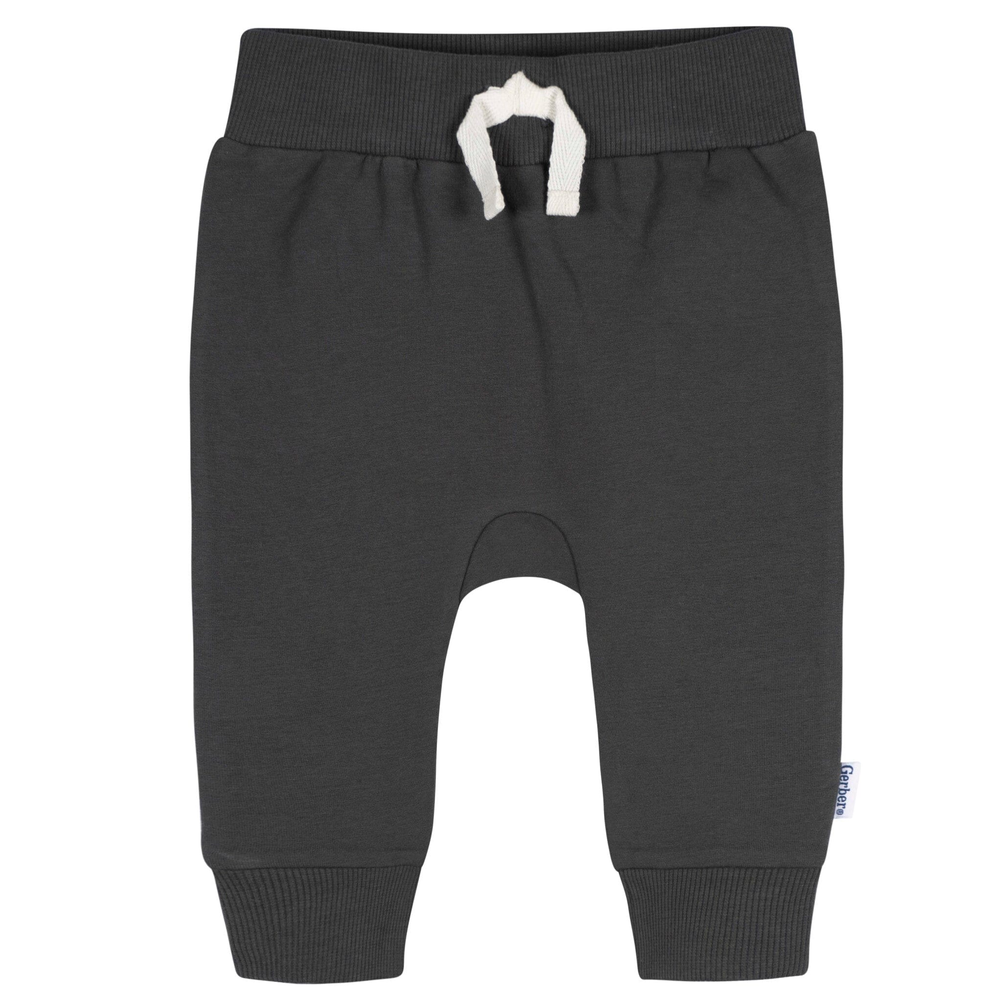 3-Pack Baby & Toddler Boys Stripe, Black, & Grey Jogger Pants - Image 6