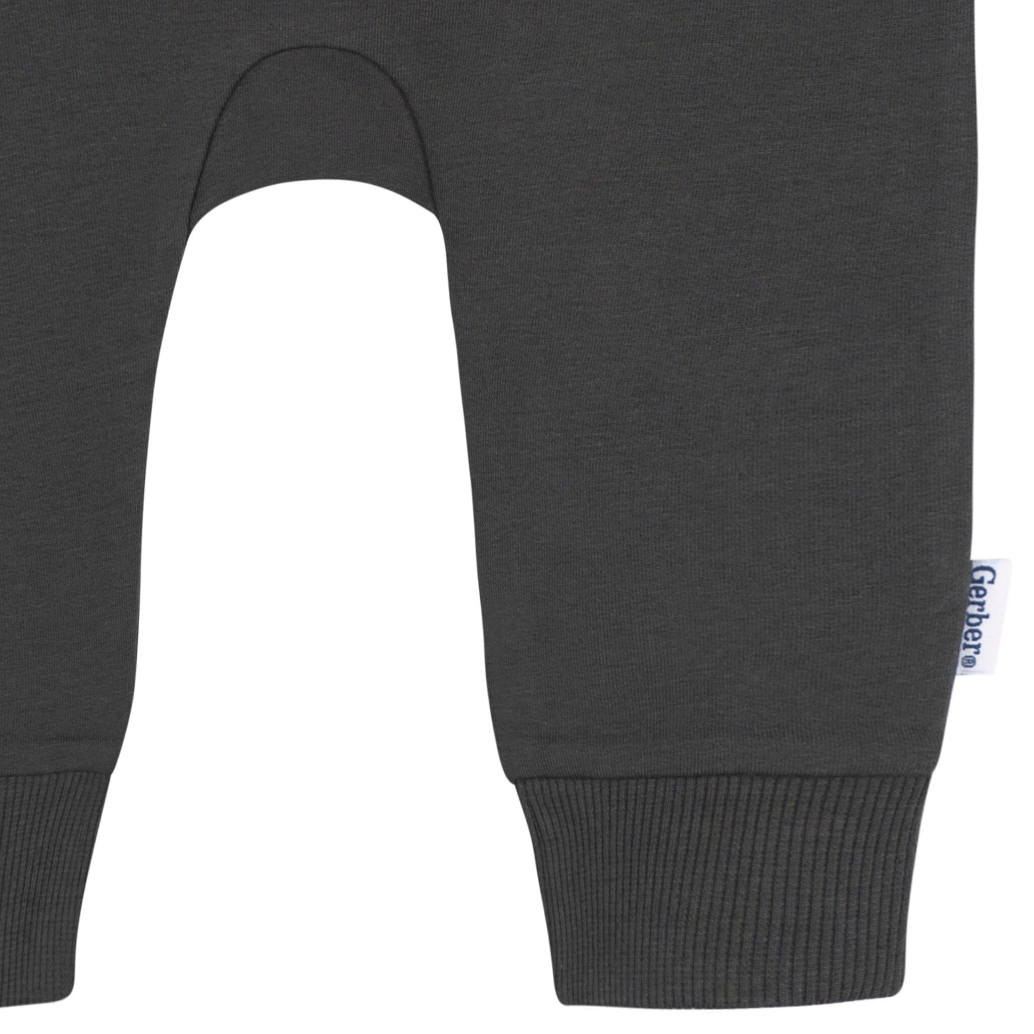3-Pack Baby & Toddler Boys Stripe, Black, & Grey Jogger Pants - Image 7