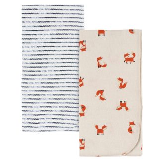 2-Pack Baby Boys Fox Flannel Blankets