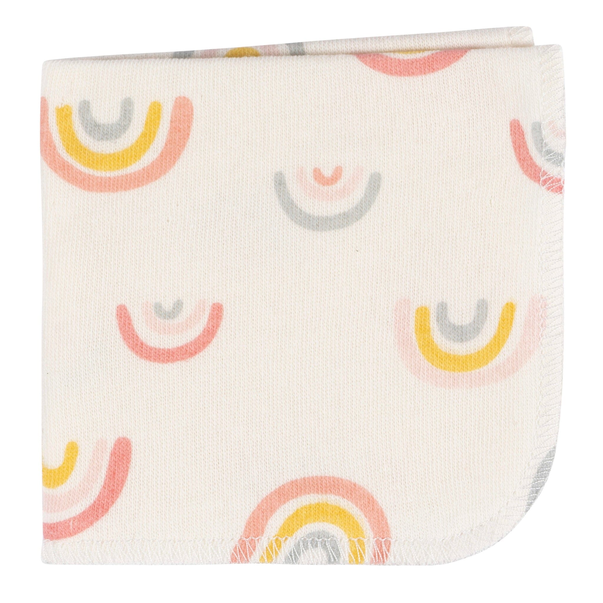4-Pack Baby Girls Rainbow Terry Washcloths - Image 2