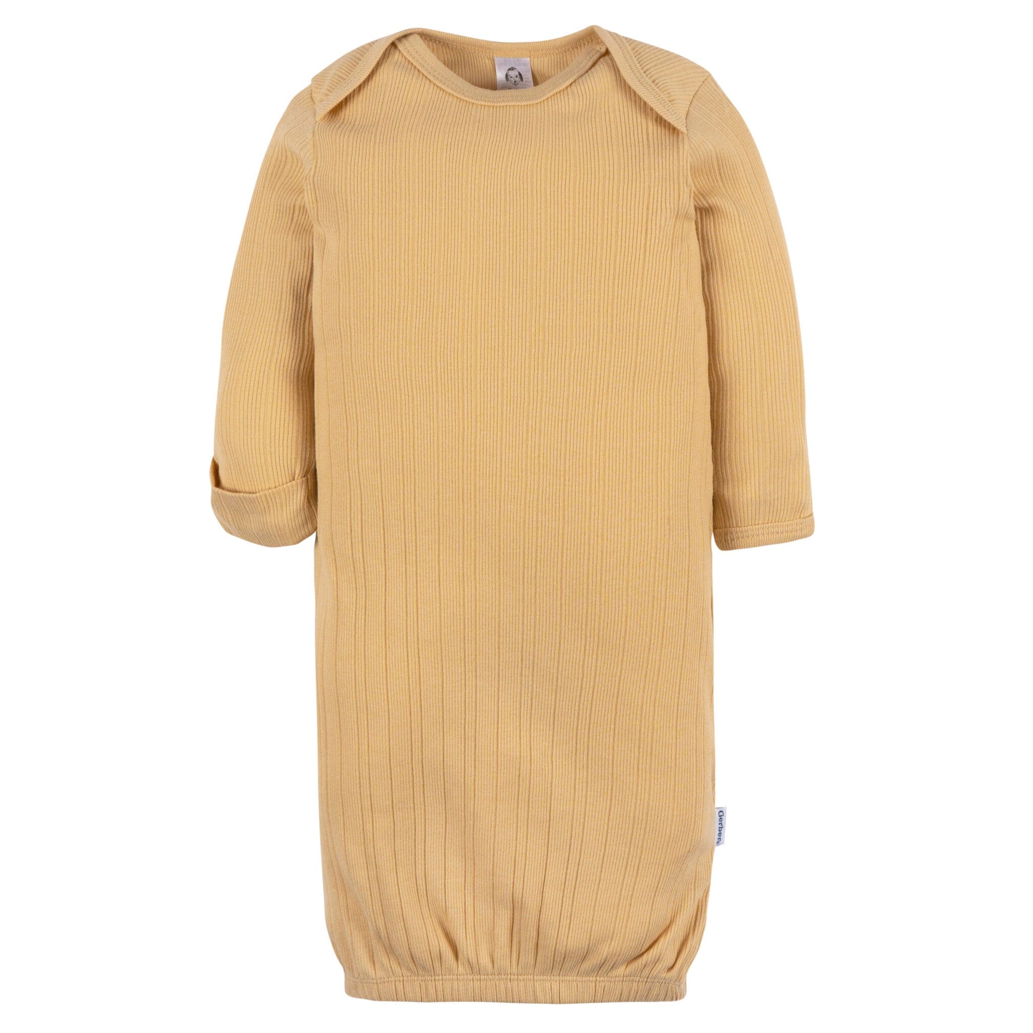 3-Pack Baby Neutral Earth Tones Lap Shoulder Gowns - Image 5