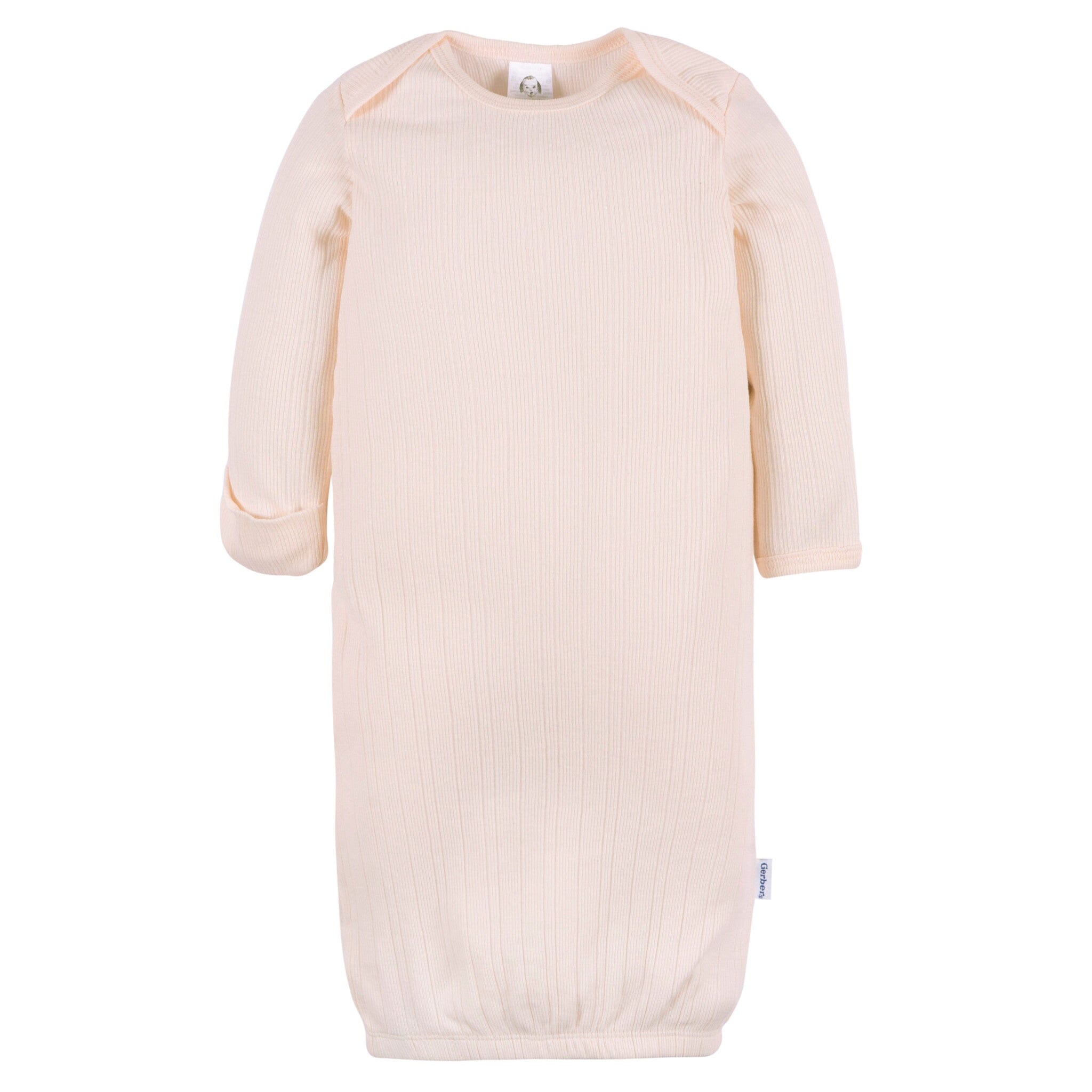 3-Pack Baby Girls Pastel Lap Shoulder Gowns - Image 4