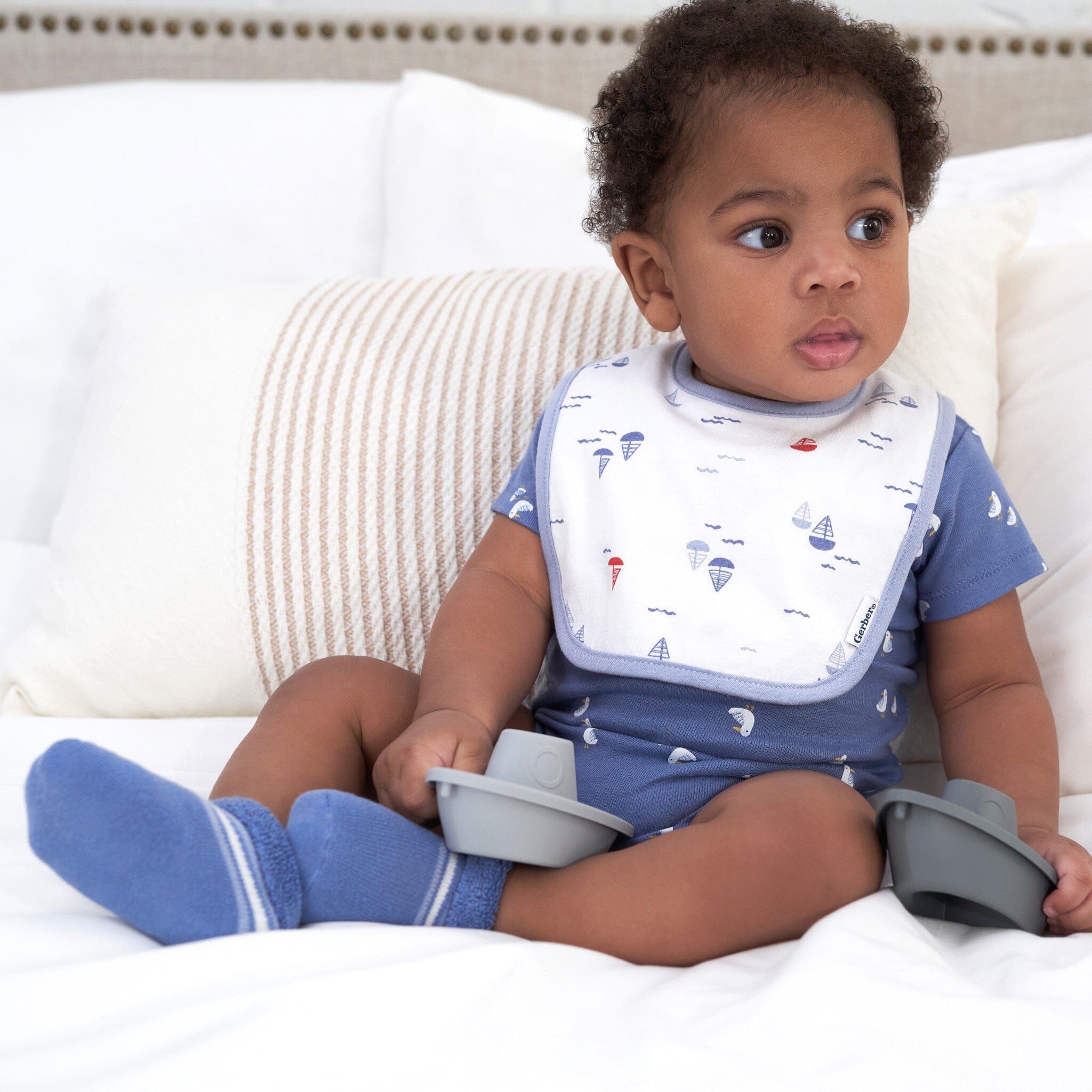 2-Pack Baby Boys Little Lighthouse Terry Socks - Image 2