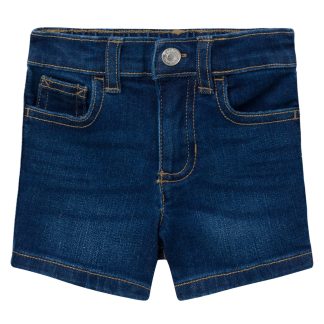 Infant & Toddler Neutral Dark Wash Denim Shorts