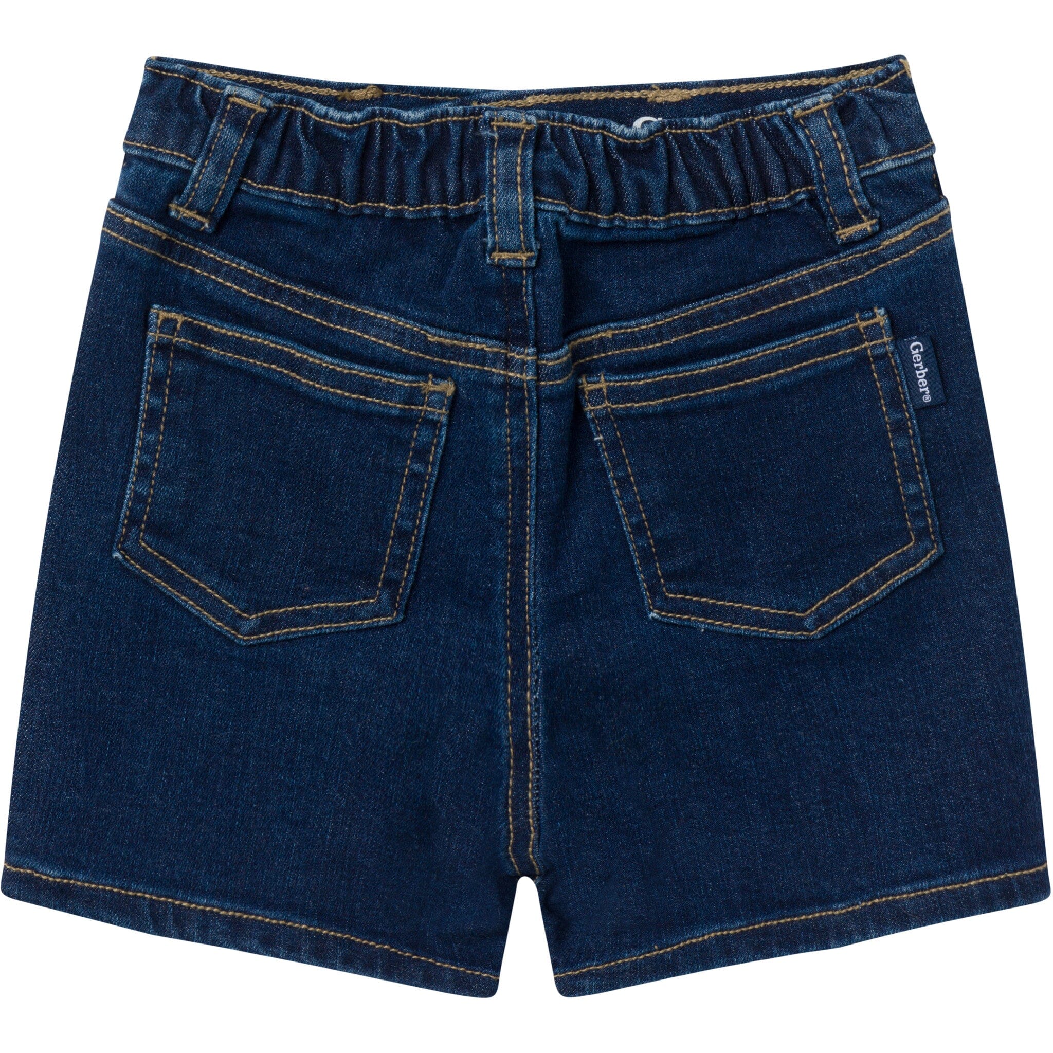 Baby & Toddler Neutral Dark Wash Denim Shorts - Image 3