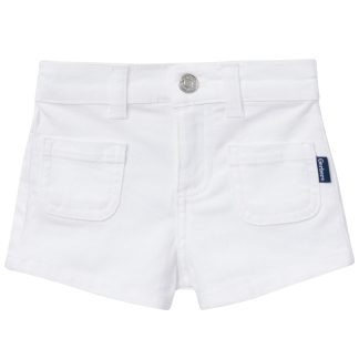 Baby & Toddler Girls White Twill Shorts