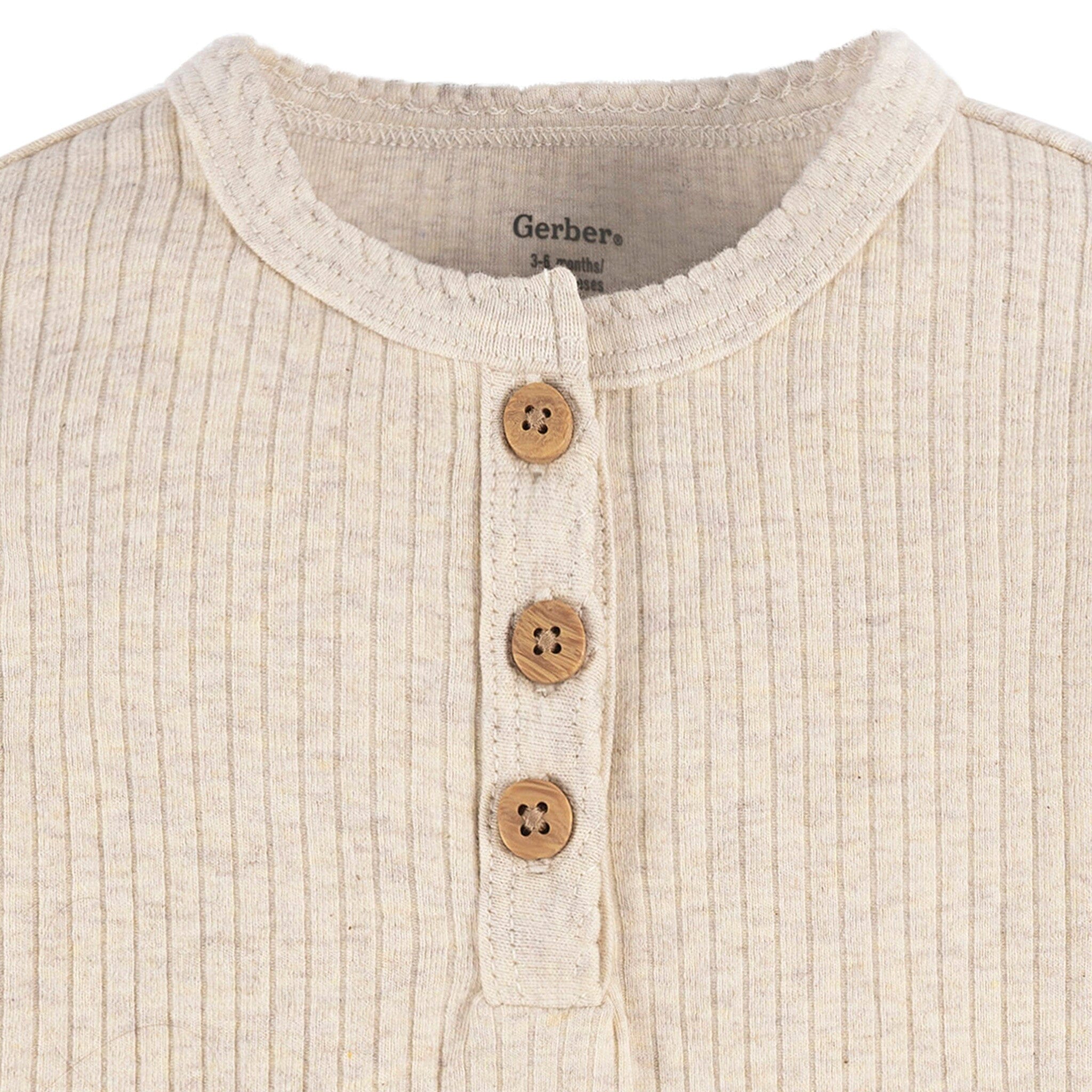 2-Pack Baby Girls Berries Henley Onesies® Bodysuits - Image 6