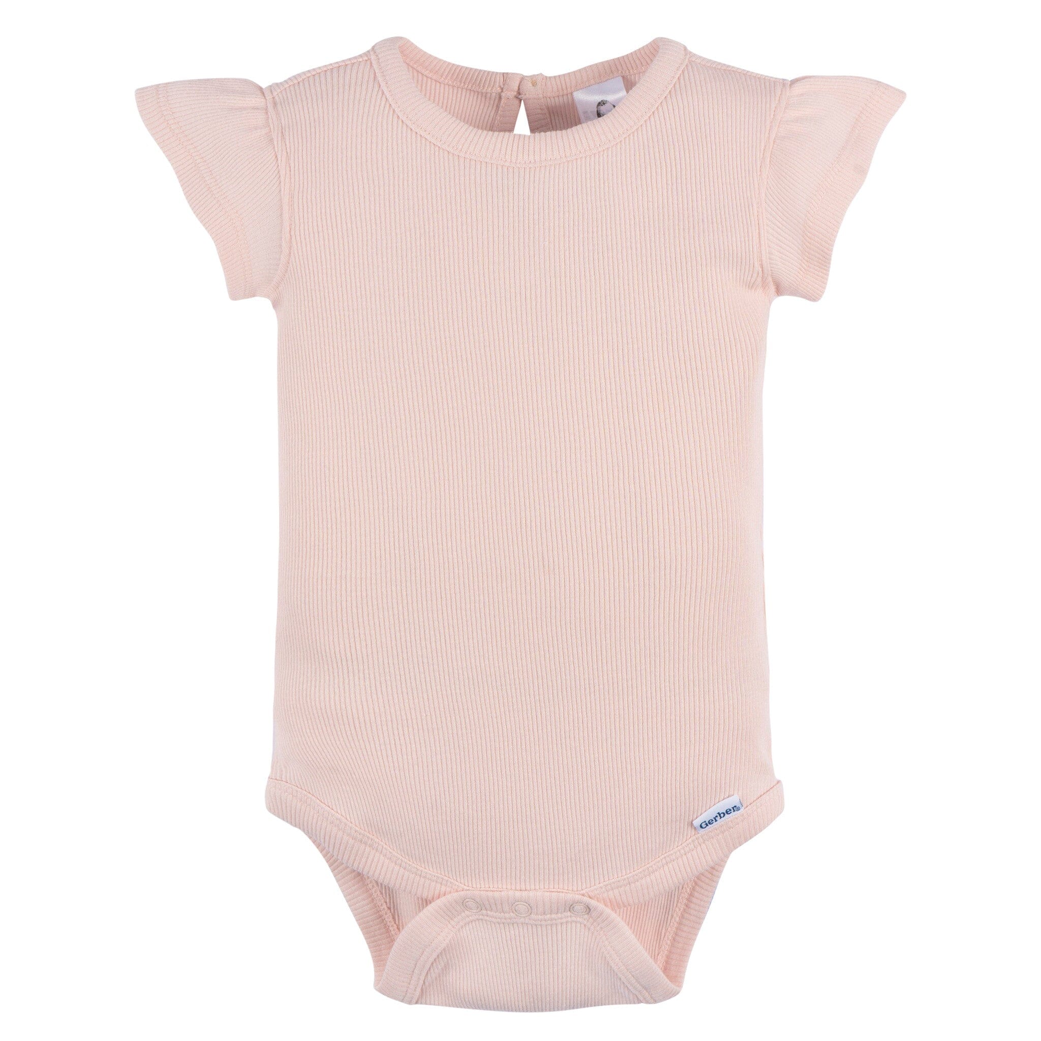 2-Piece Baby Girls Crystal Pink Bodysuit and Shorts Set - Image 3