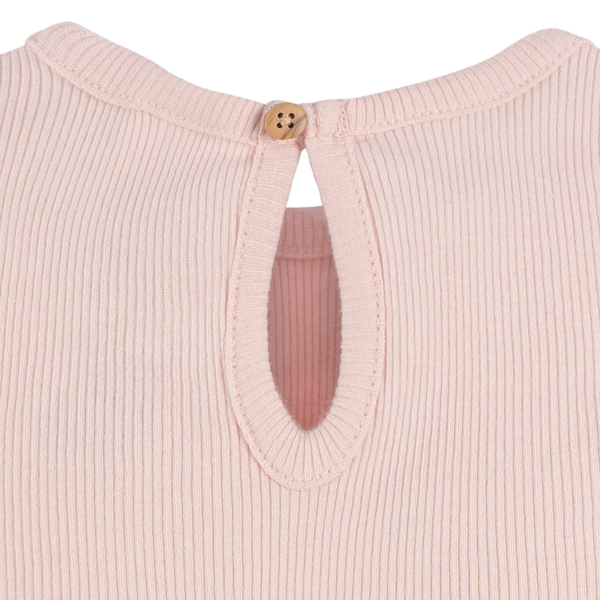 2-Piece Baby Girls Crystal Pink Bodysuit and Shorts Set - Image 5