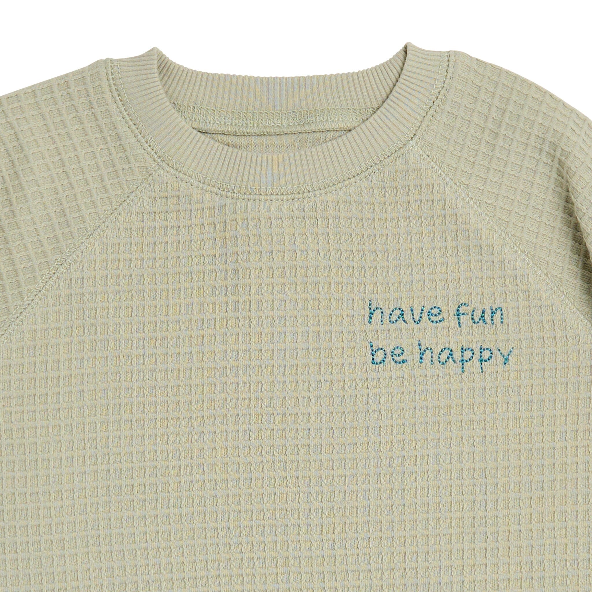2-Piece Infant & Toddler Boys Light Green Long Sleeve Top and Shorts Set - Image 6