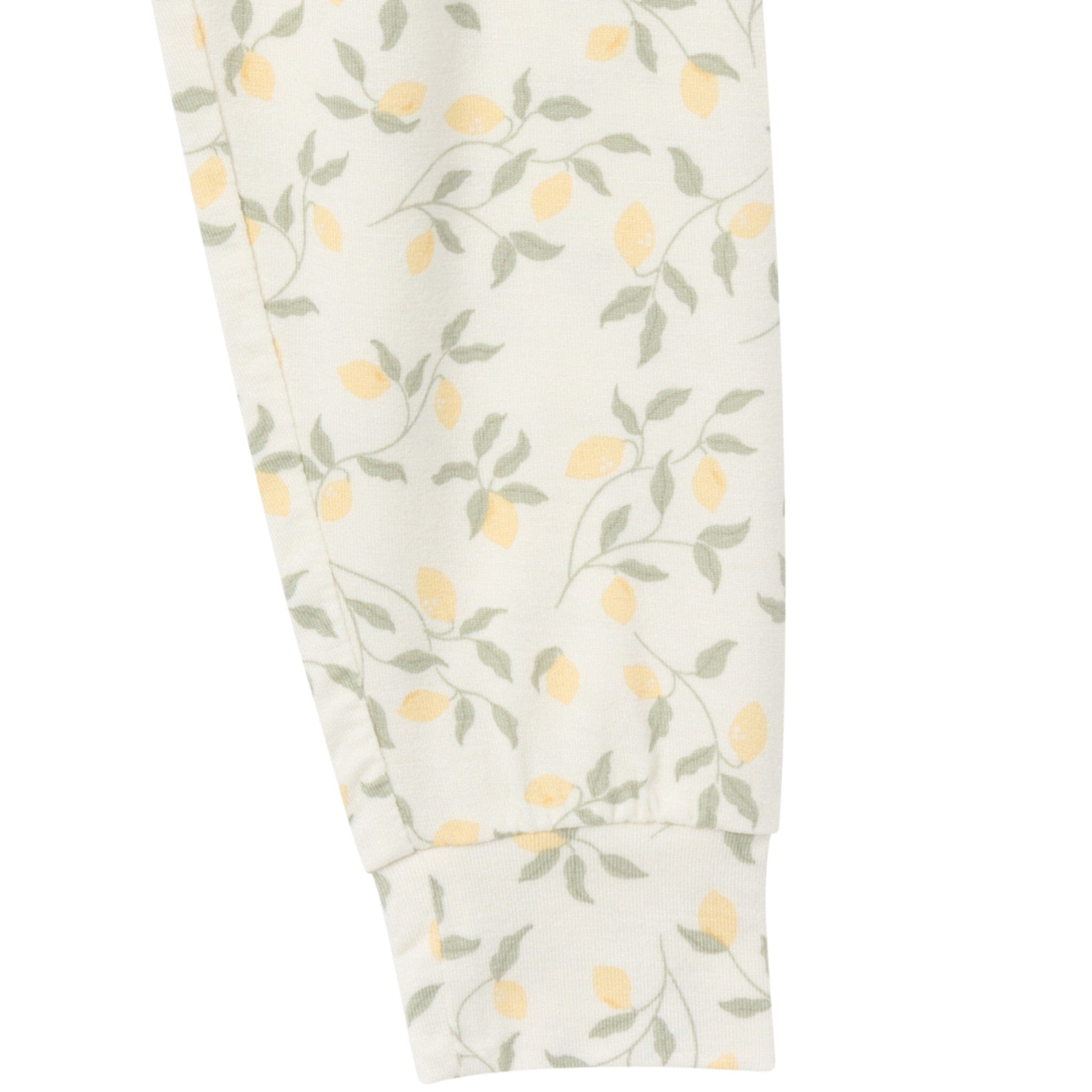 4-Piece Infant & Toddler Girls Lemon Vines Viscose Snug Fitting Pajamas - Image 8
