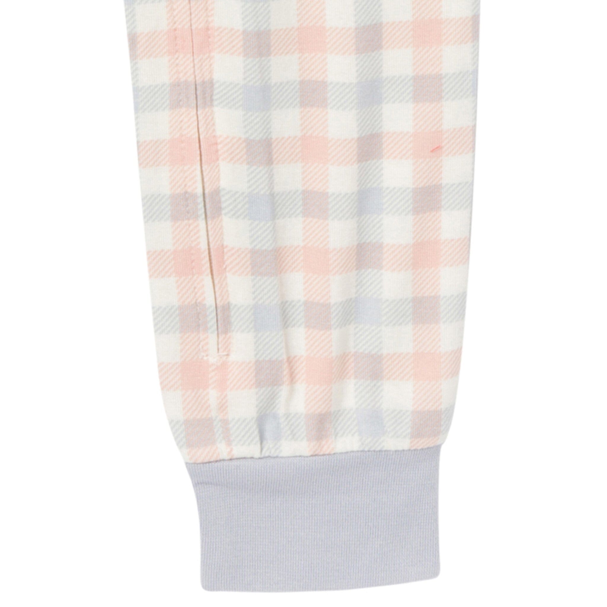 2-Pack Baby & Toddler Neutral Blue Plaid Viscose Snug Fitting Footless Pajamas - Image 11