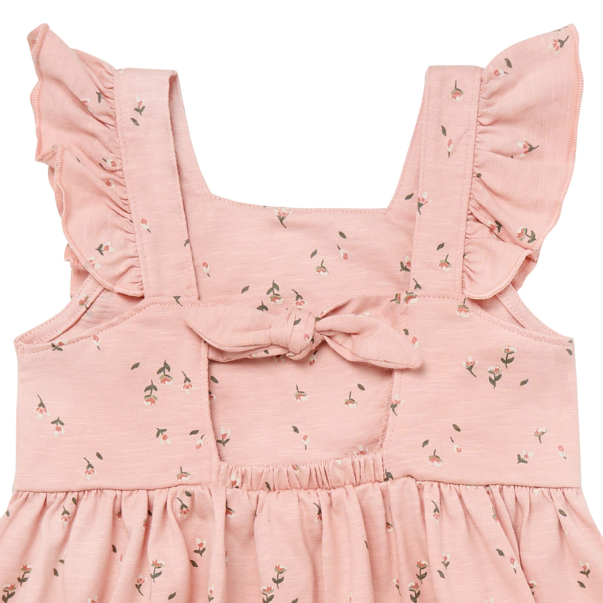 Infant & Toddler Girls Rose Tulips Bow Back Dress - Image 8