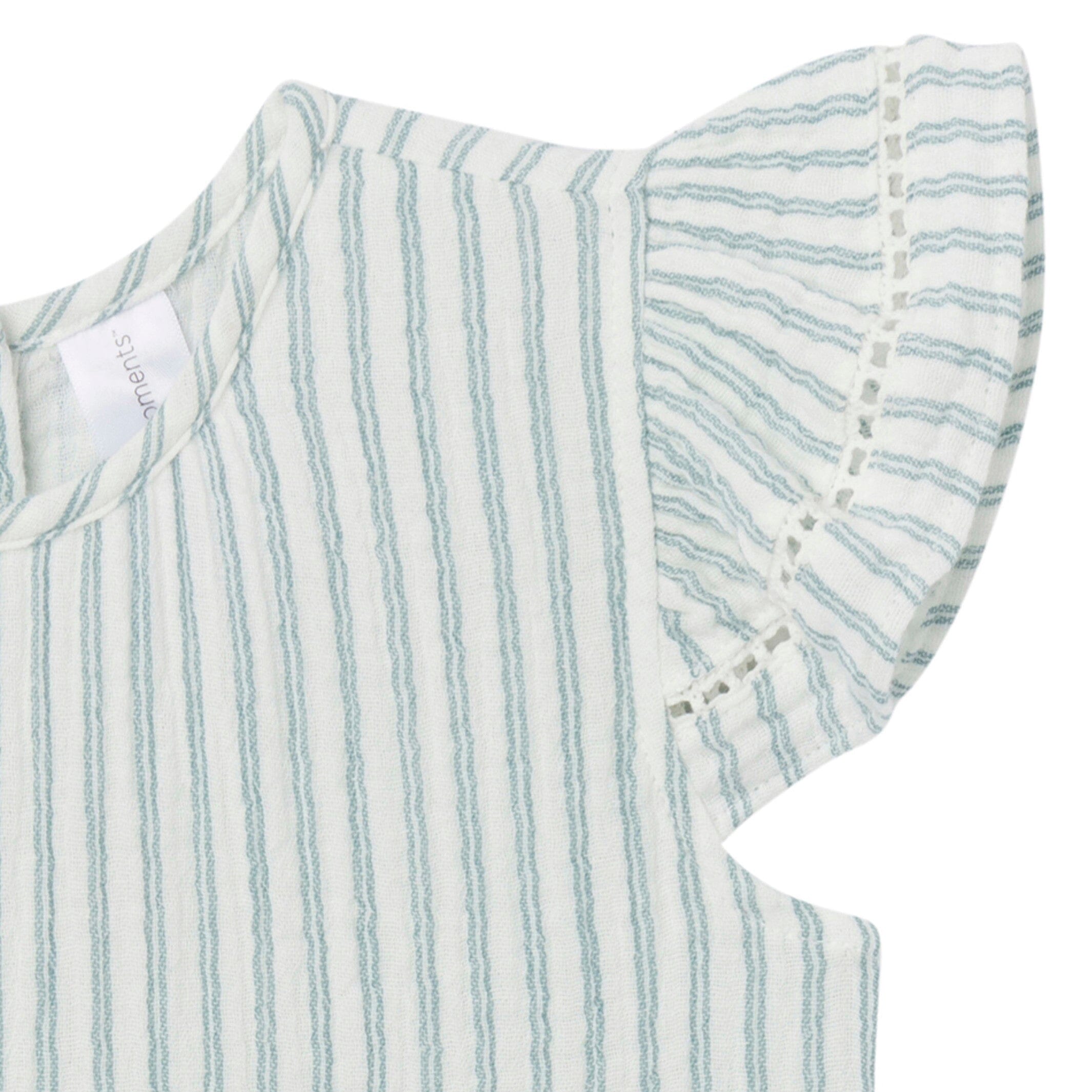 Mommy & Me Teal Stripe Gauze Dresses Bundle - Image 3